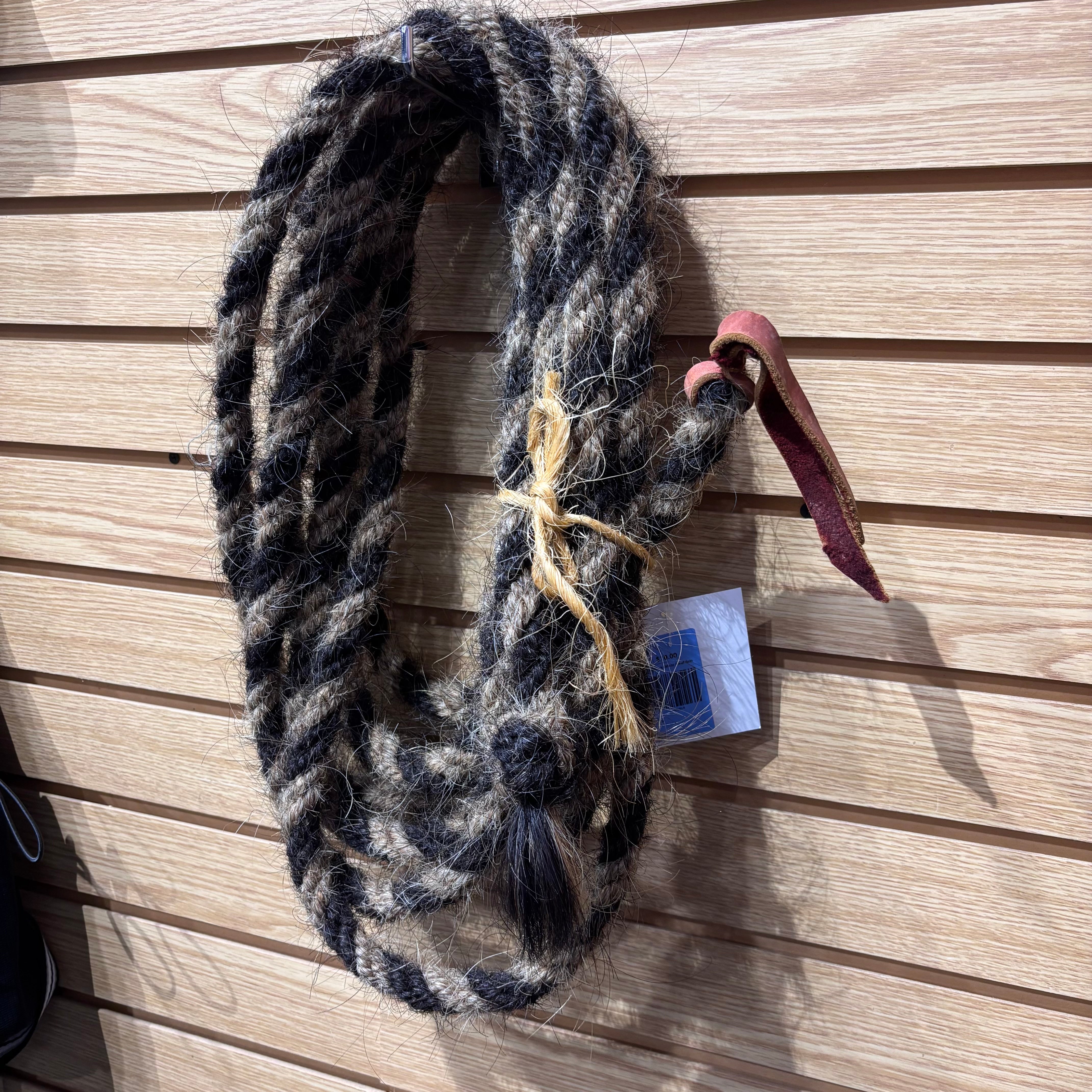 Used Black/White Bosal Rein