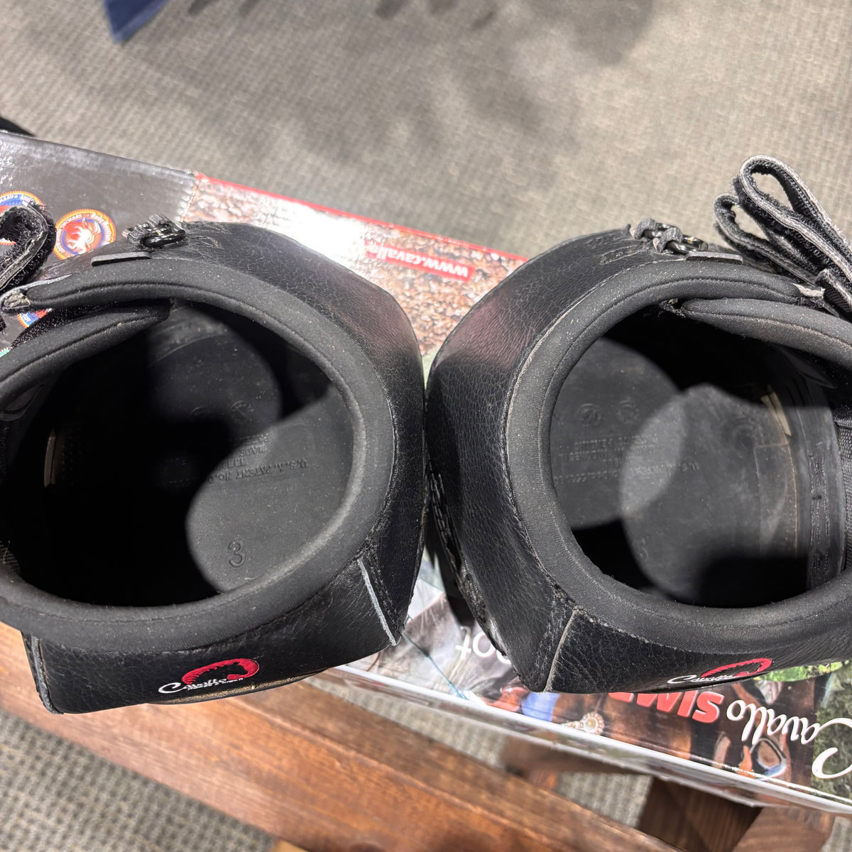 Used 3 Black Cavallo Simple Boots (Pair)