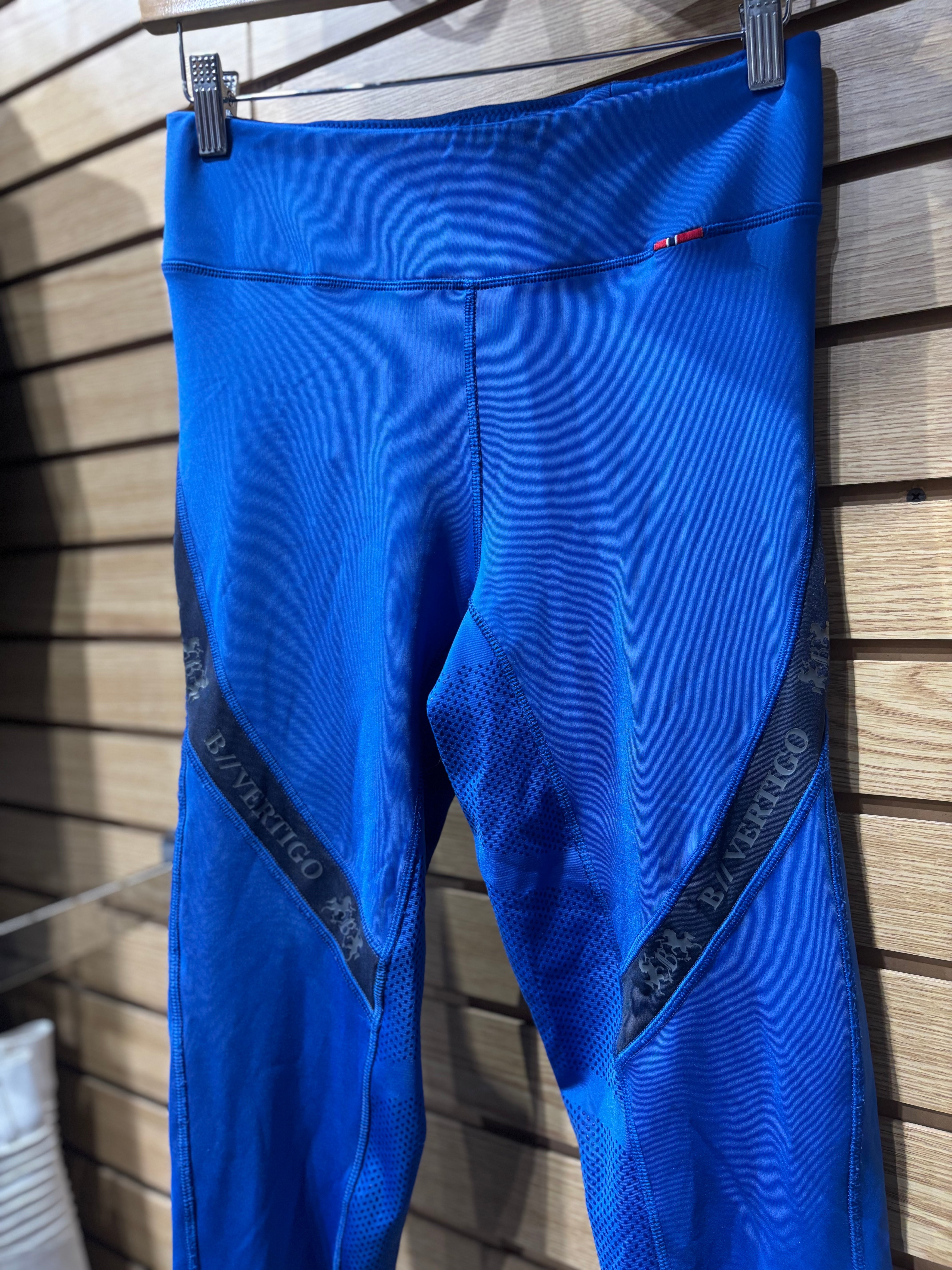 Used B Vertigo 26/28 Blue Silicone Full Seat Breeches