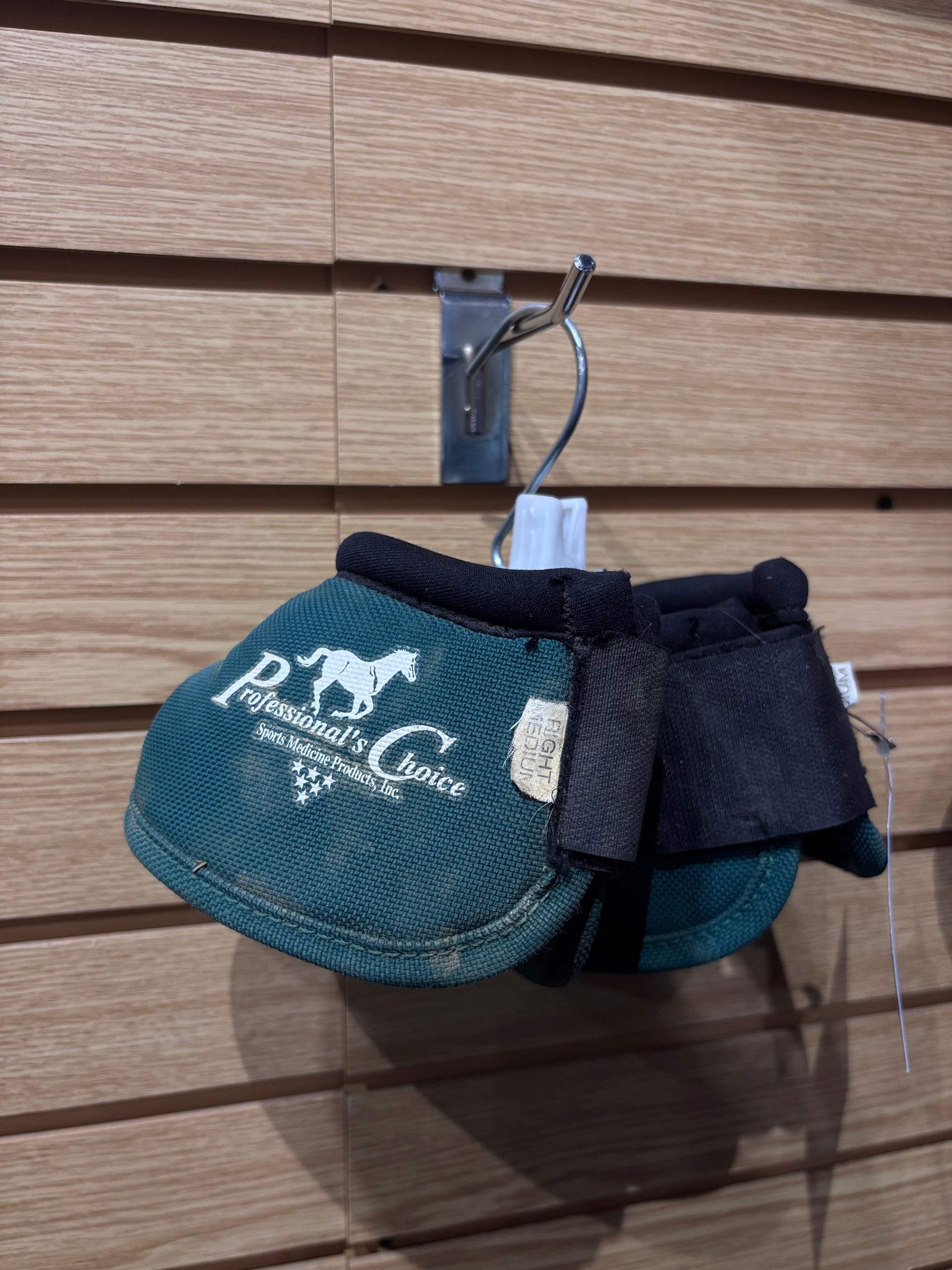 Used Medium Green Professionals Choice No Turn Bell Boots