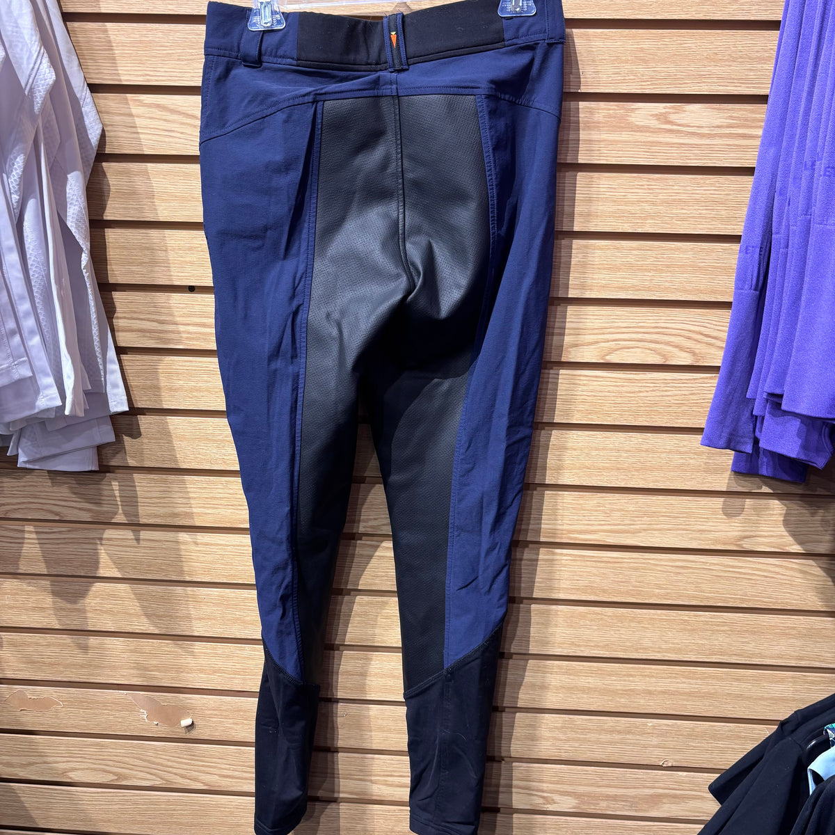 Used Large Navy Kerrits Griptek Full Seat Breeches