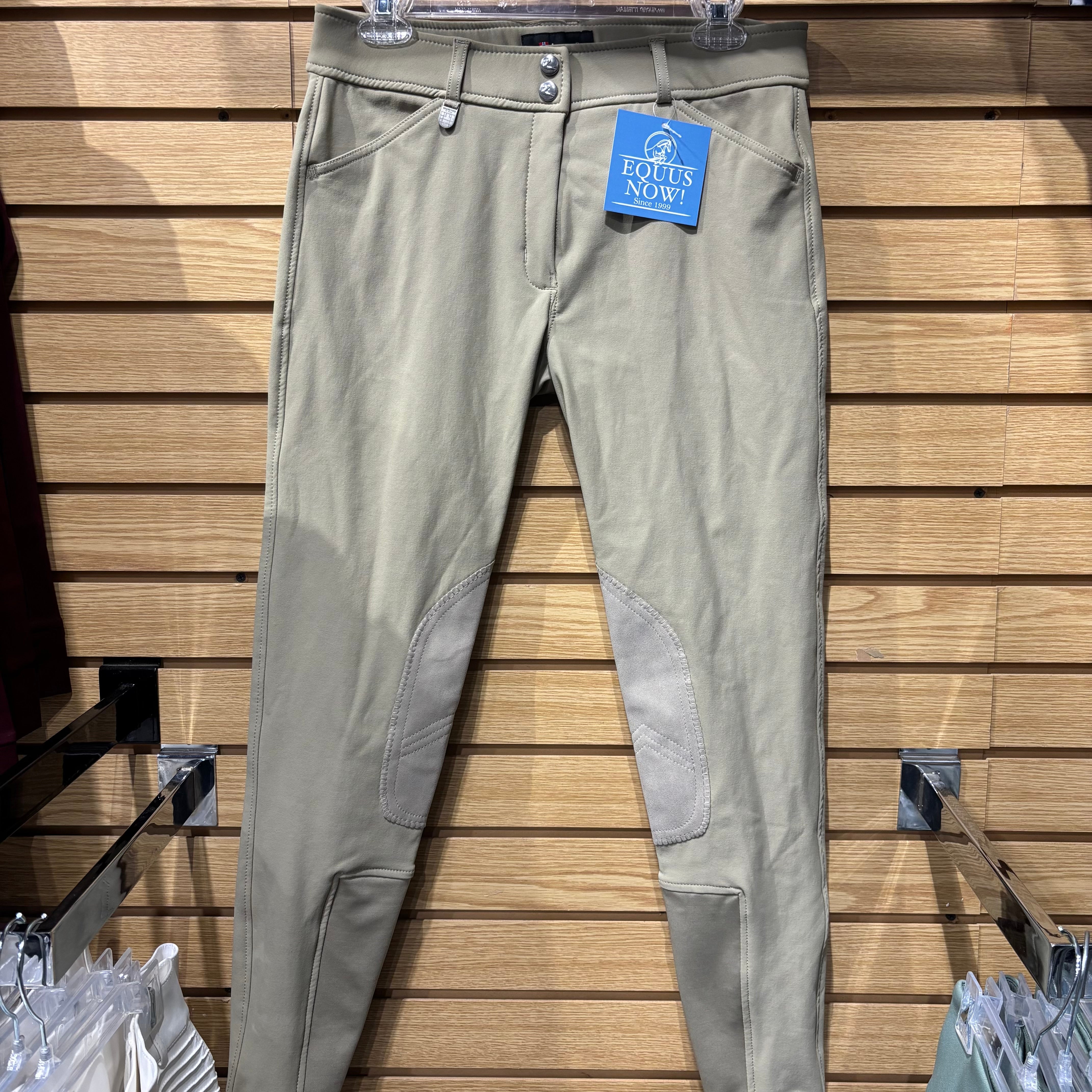 Used Horze Grand Prix 28 Tan Knee Patch Breeches