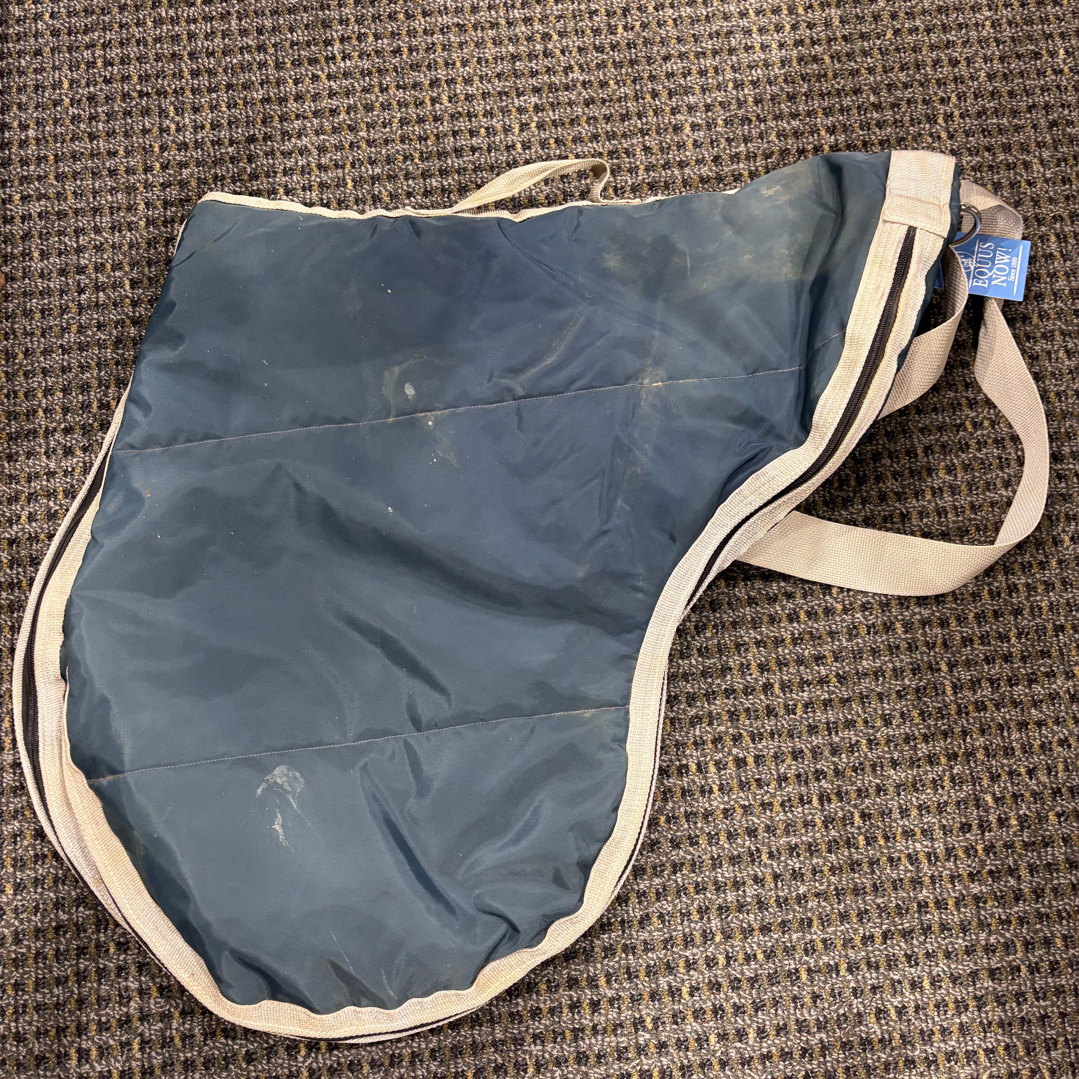 Used Blue Saddle Carry Bag