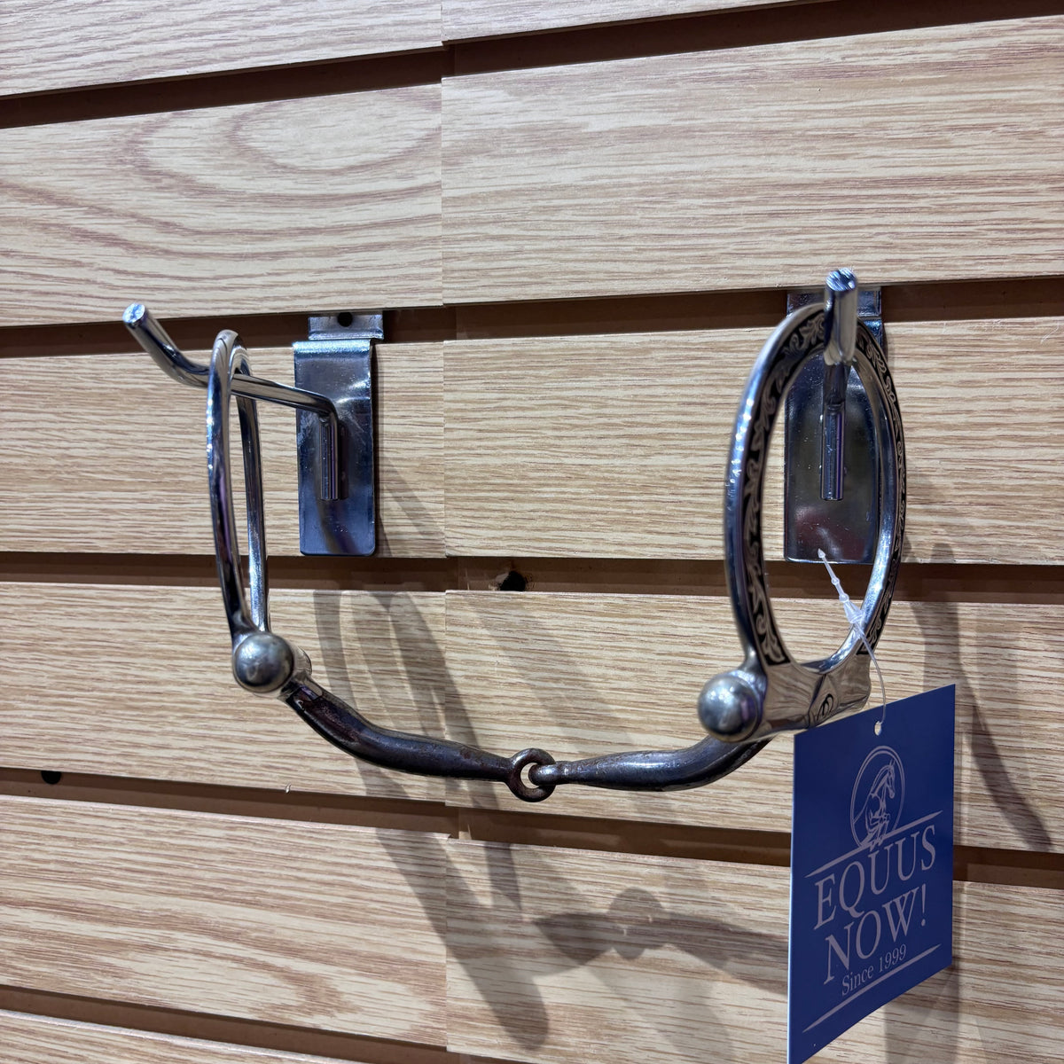 Used 5" Western Curved Single Jointed D Ring Snaffle