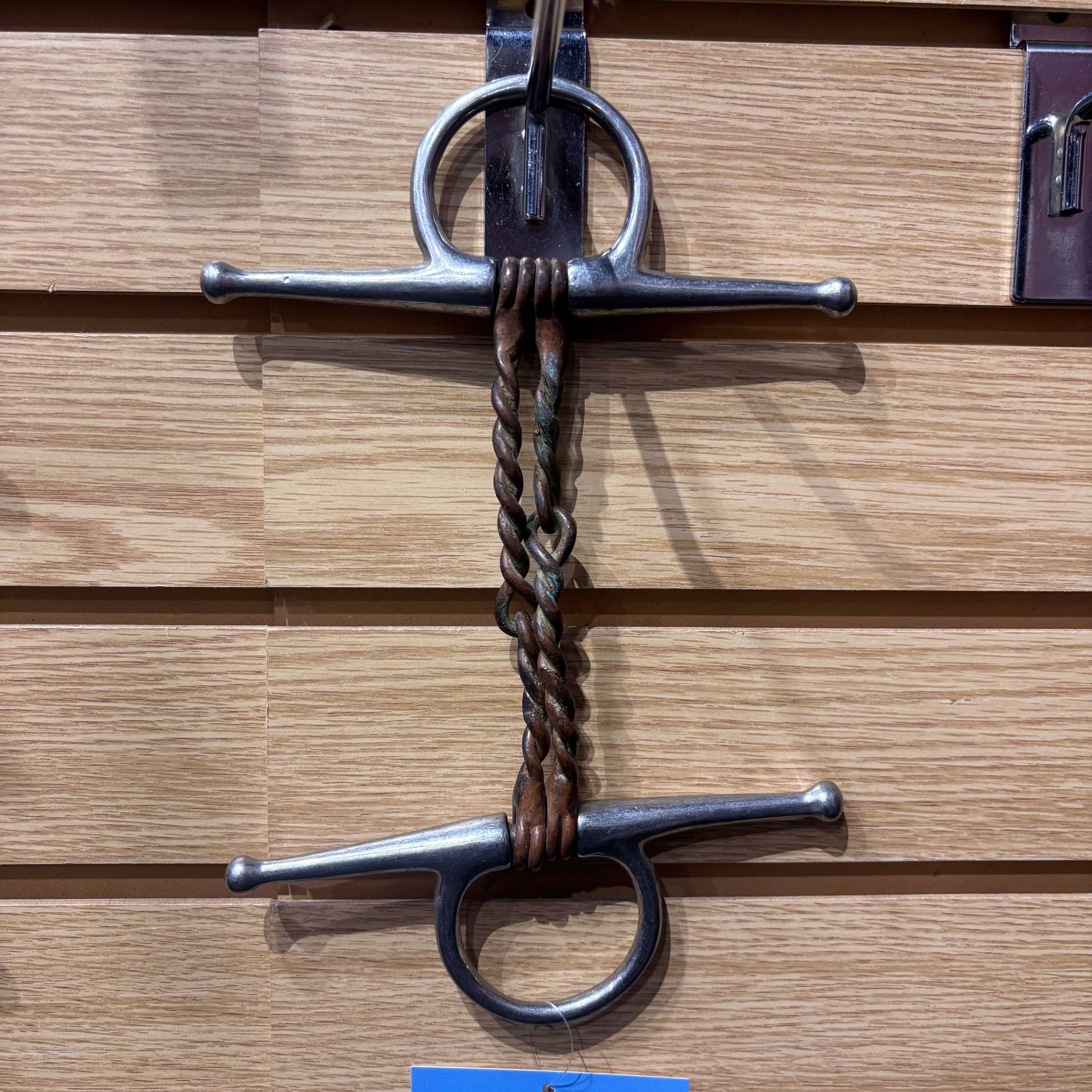 Used 5" Full Cheek Copper Double Twisted Wire Snaffle