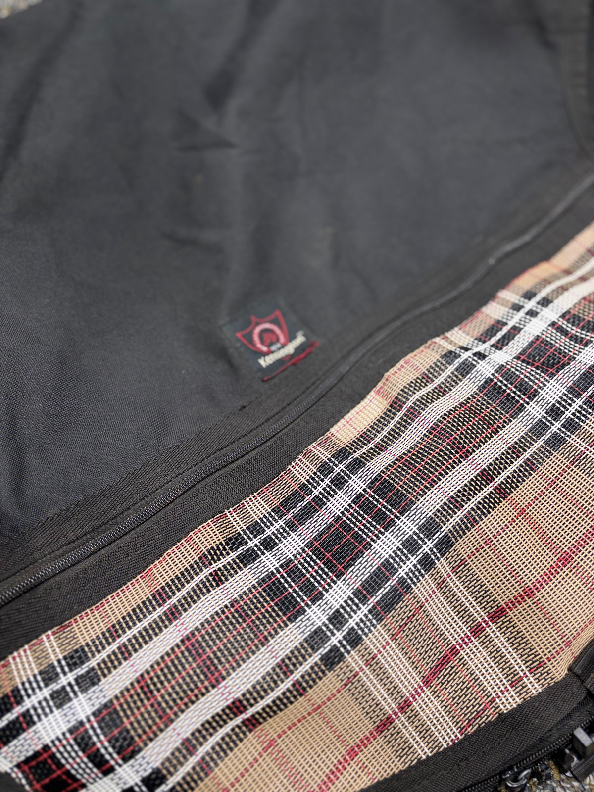 Used Black/Plaid Kensington Saddle Bag