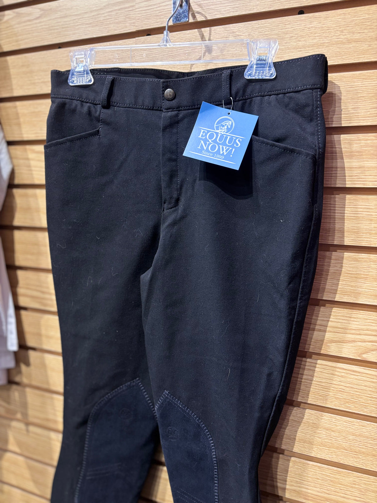 Used 30L Mens Black Ovation Knee Patch Breeches