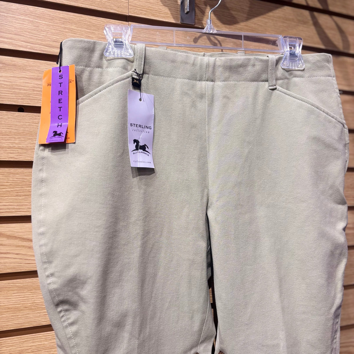 Used 32S Tan RJ Classics Sterling Collection Knee Patch Breeches