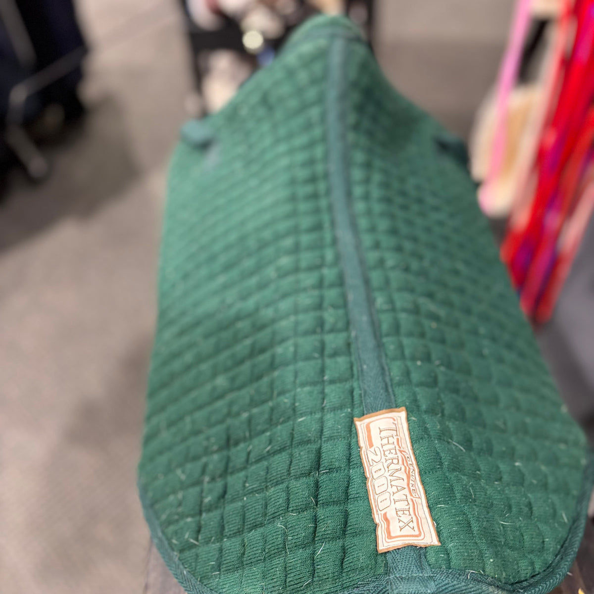 Used Full Green Thermatex Contour Saddle Pad