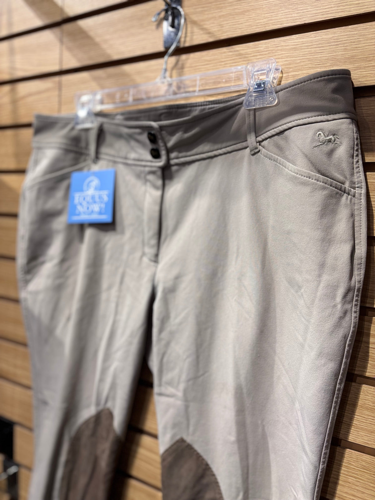 Used 38 Tan RJ Classics Knee Patch Breeches