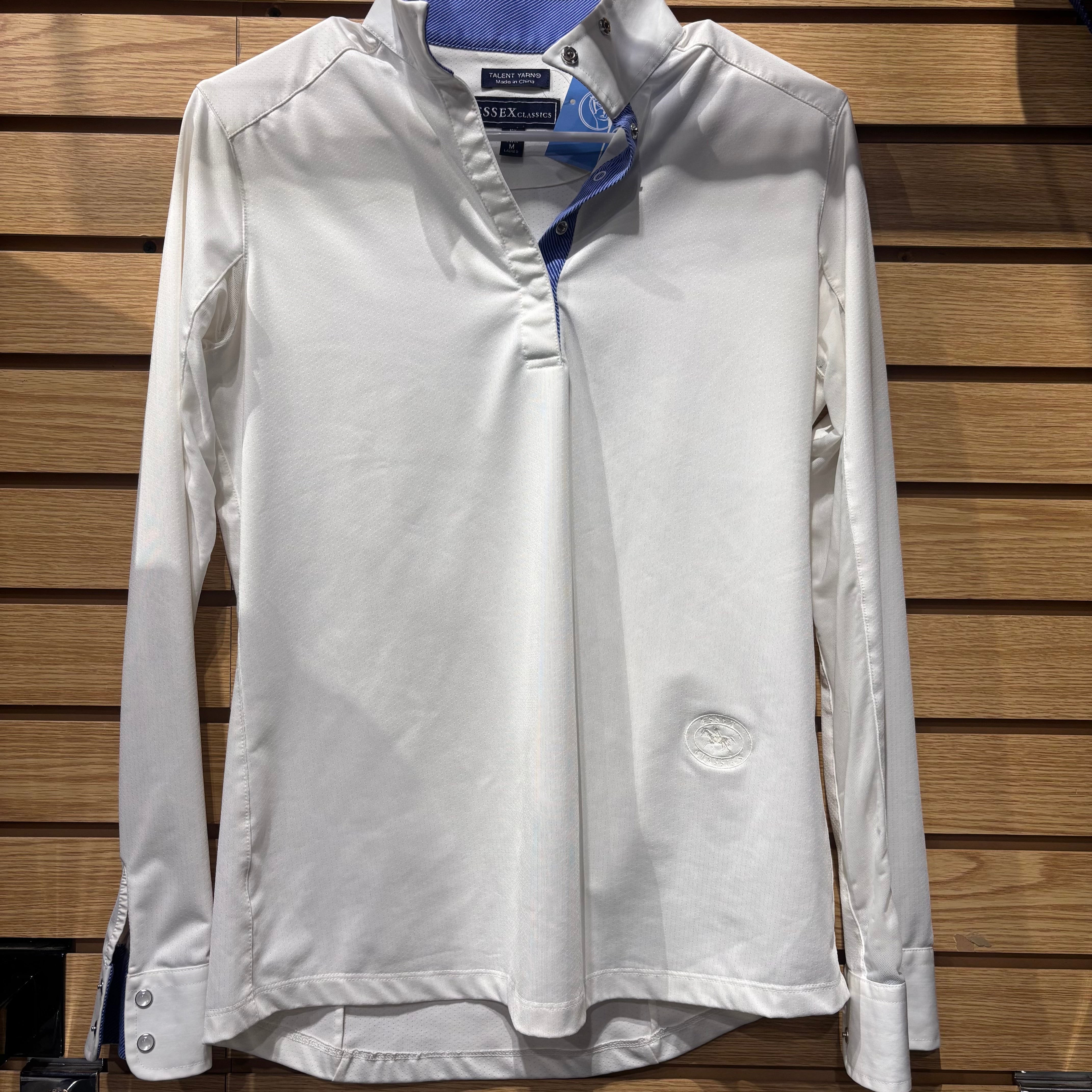 Used Medium White Essex Classics Long Sleeve Show Shirt