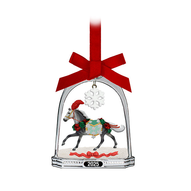 Breyer 2025 Christmas in Bloom Stirrup Ornament