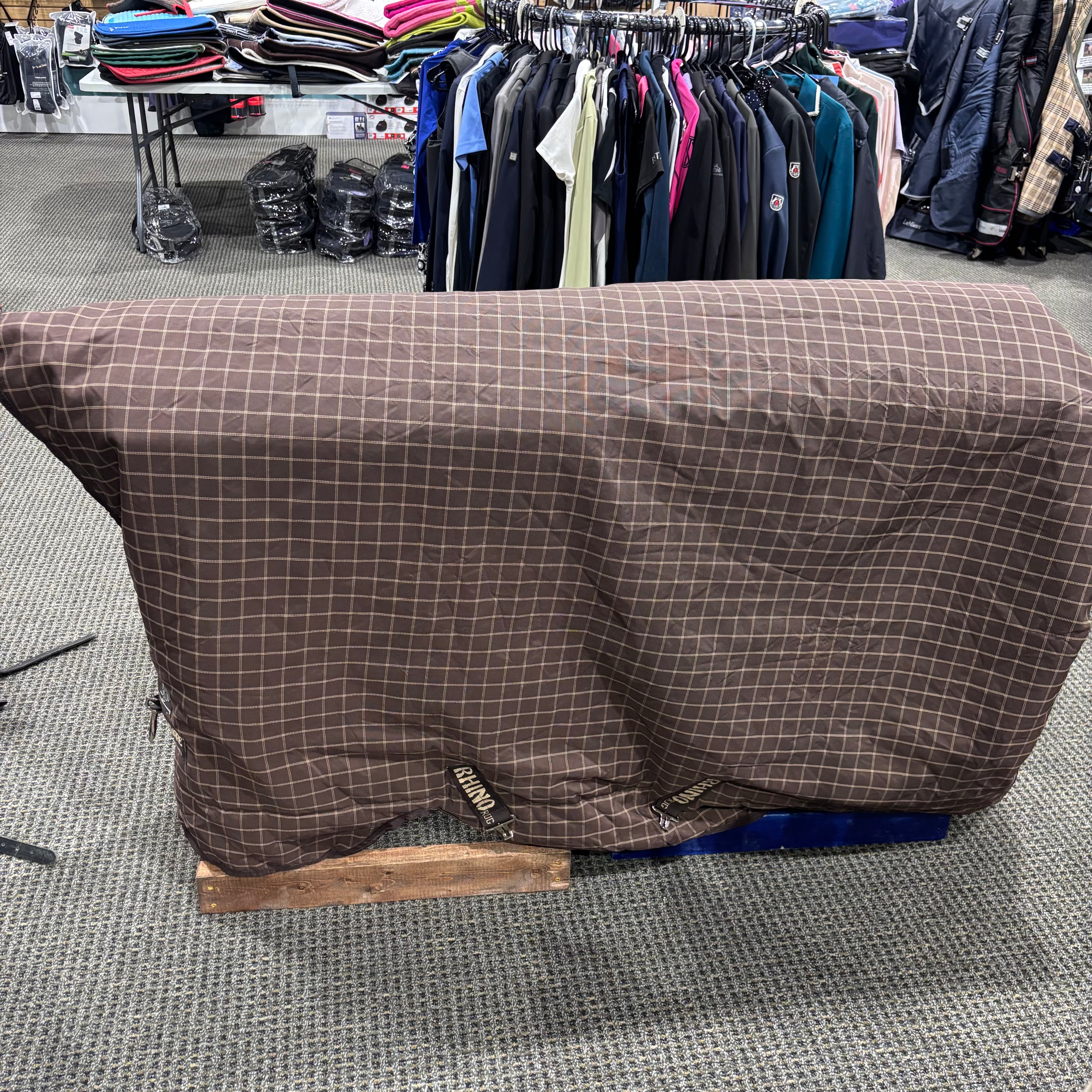 Used 69" Brown Horseware Turnout - 200 gram