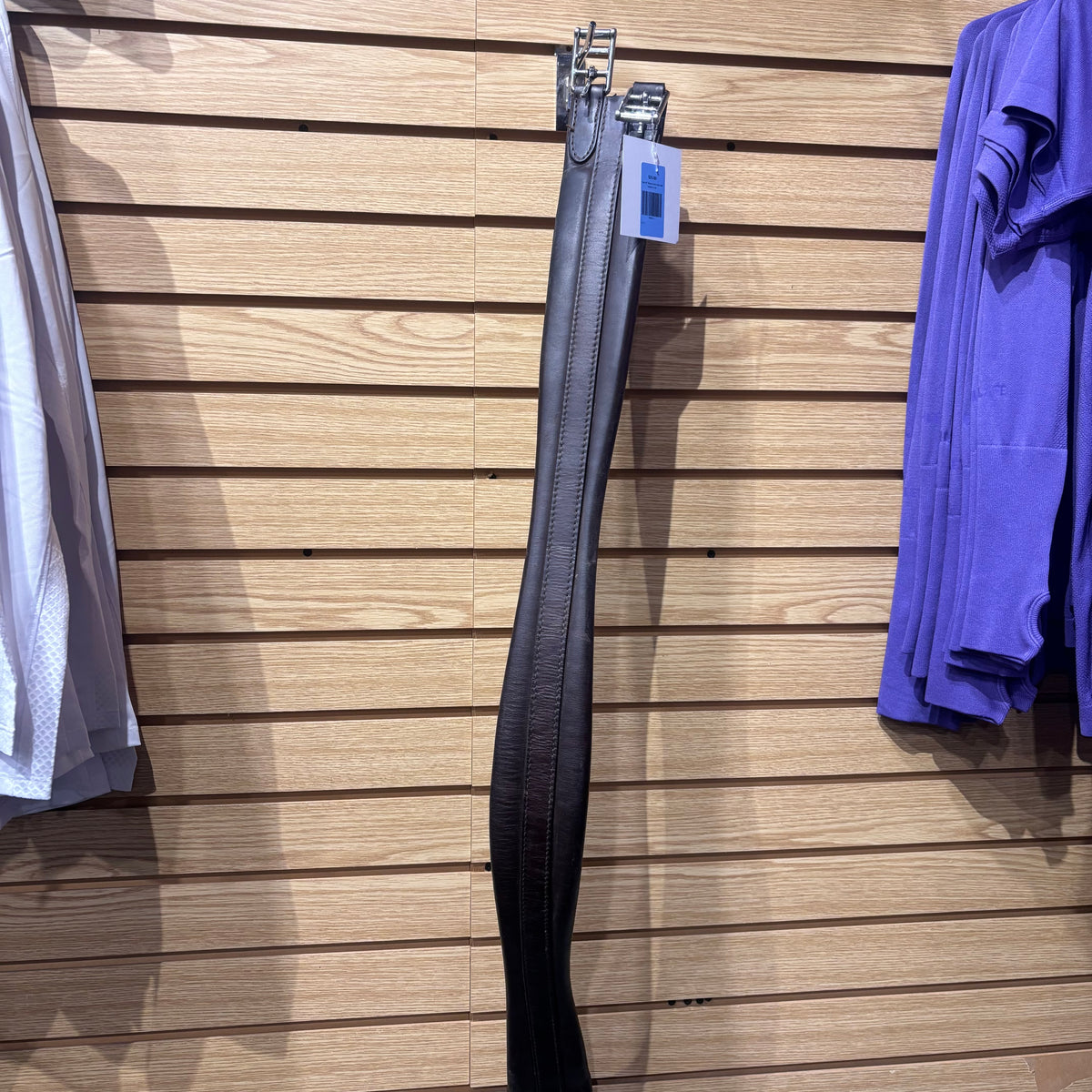 Used 48" Brown Elastic One Side Leather Girth