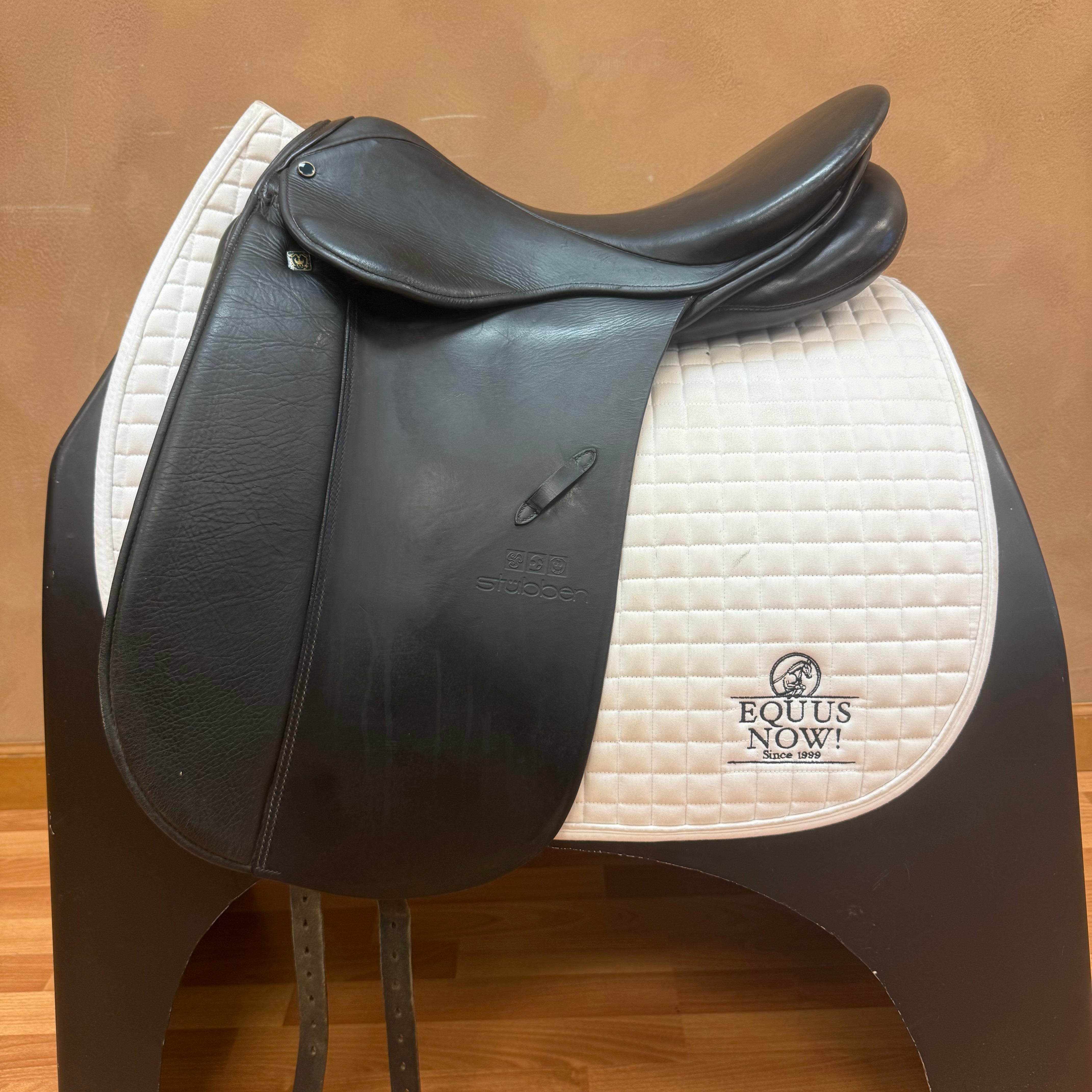 Used Stubben Scandica Dressage Saddle 19" Wide Tree