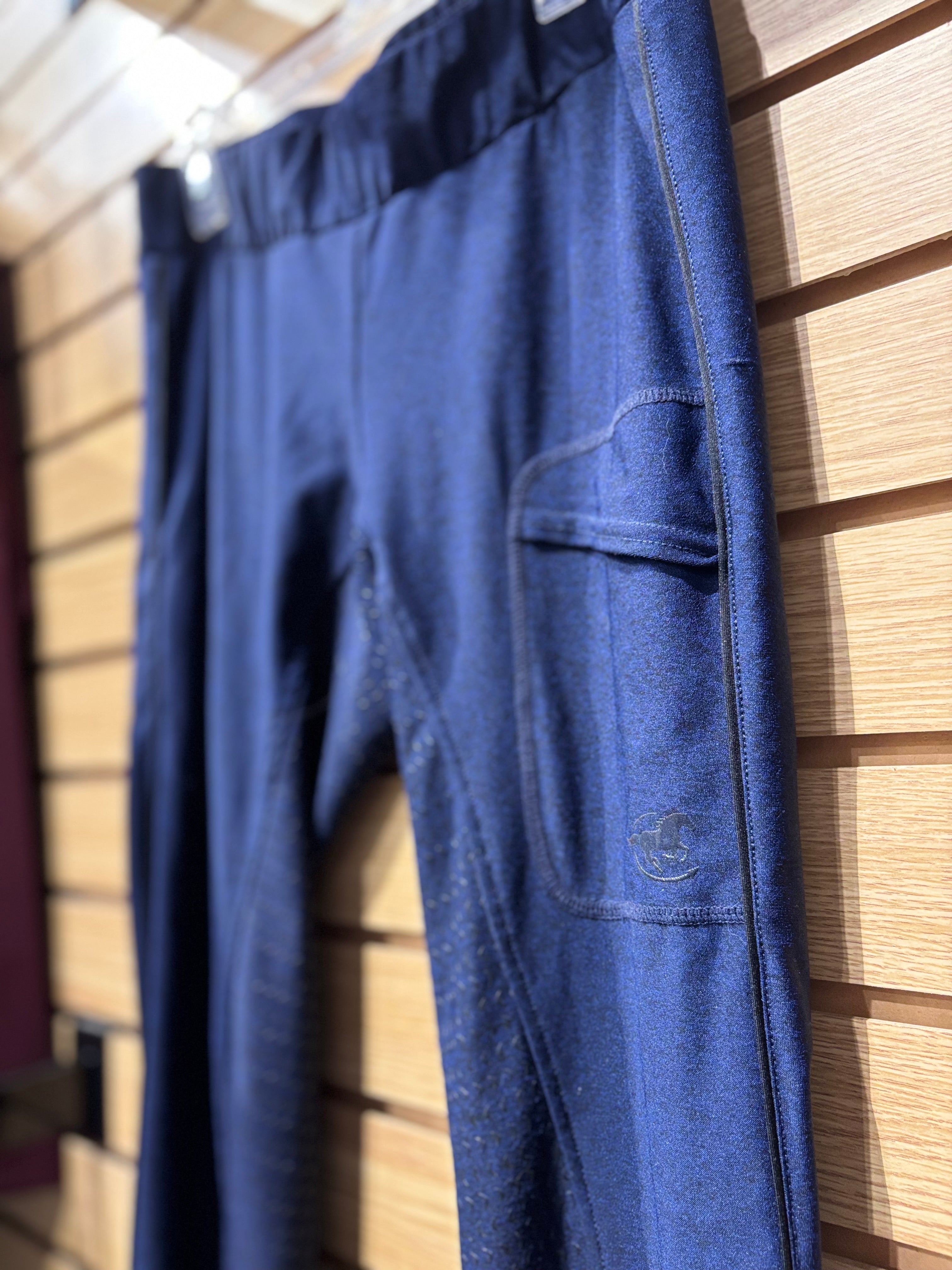 Used Small Navy Piper Silicone Full Seat Leggings