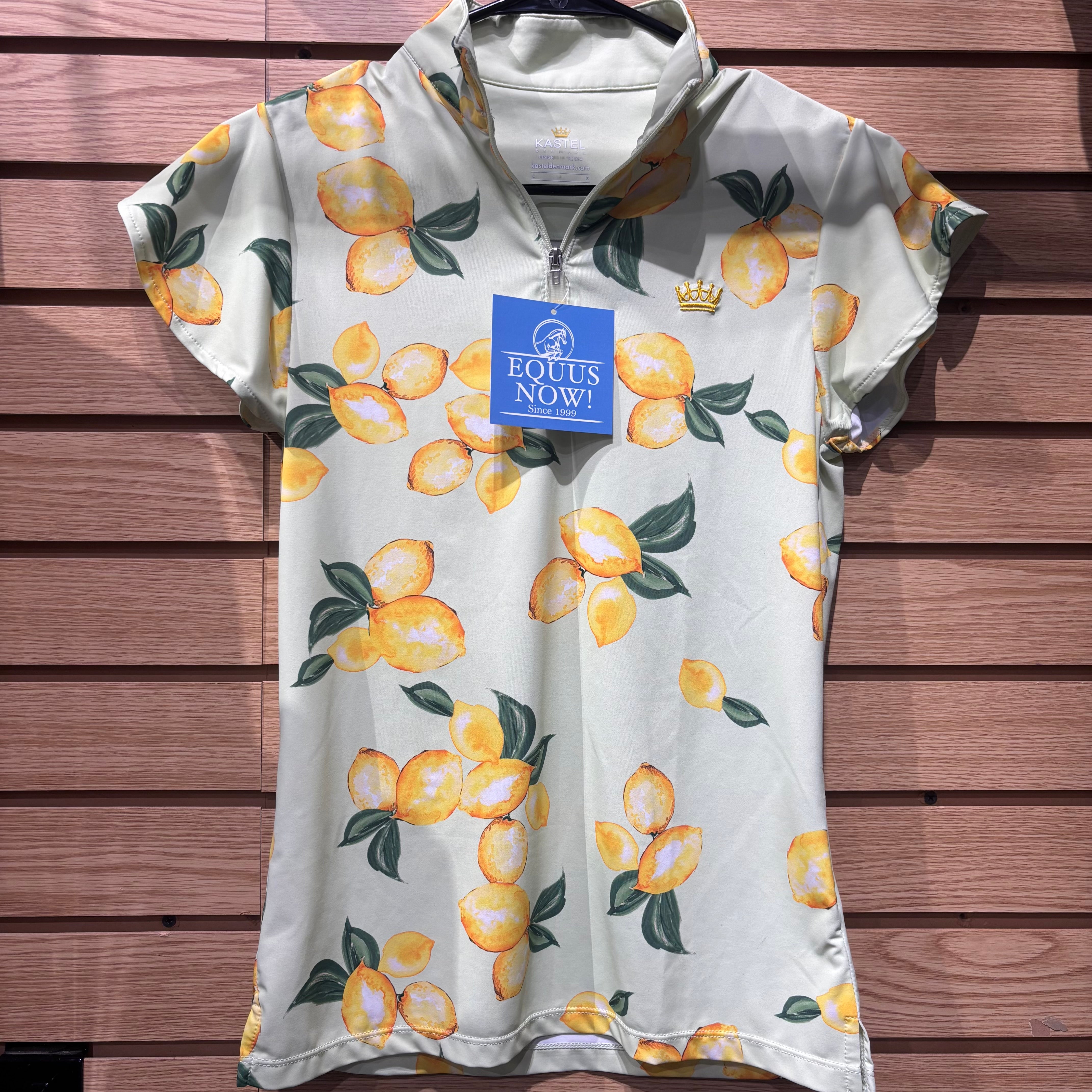 Used Small Lemon Kastel Denmark Short Sleeve Sun Shirt