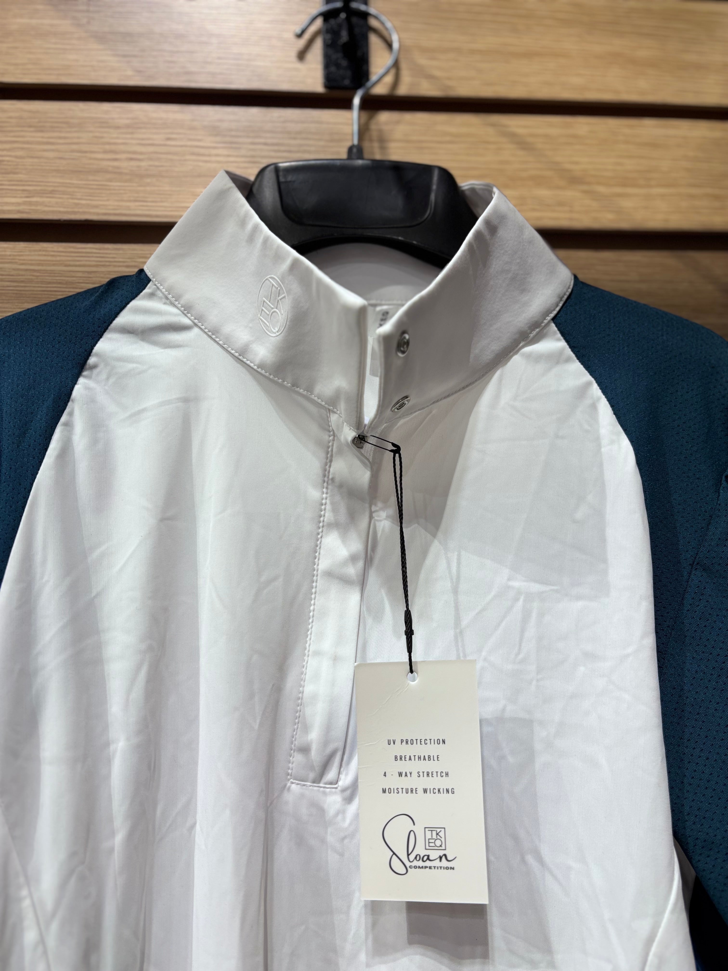 Used TEKEQ Sloan Large White/Navy Show Shirt