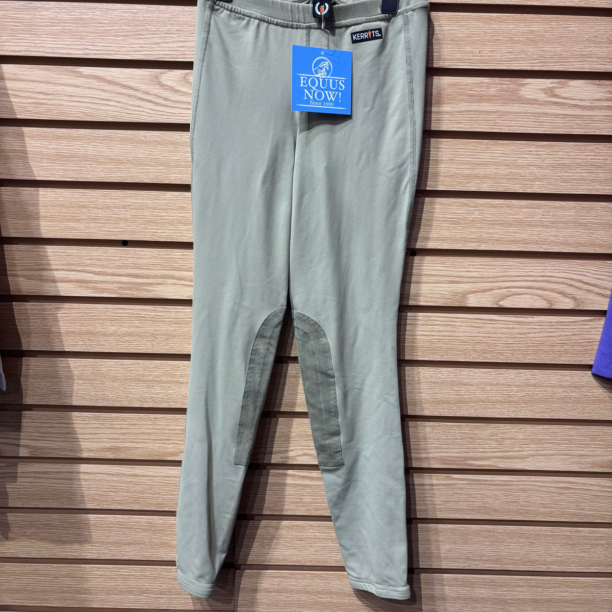 Used Youth Large Tan Kerrits Riding Tights
