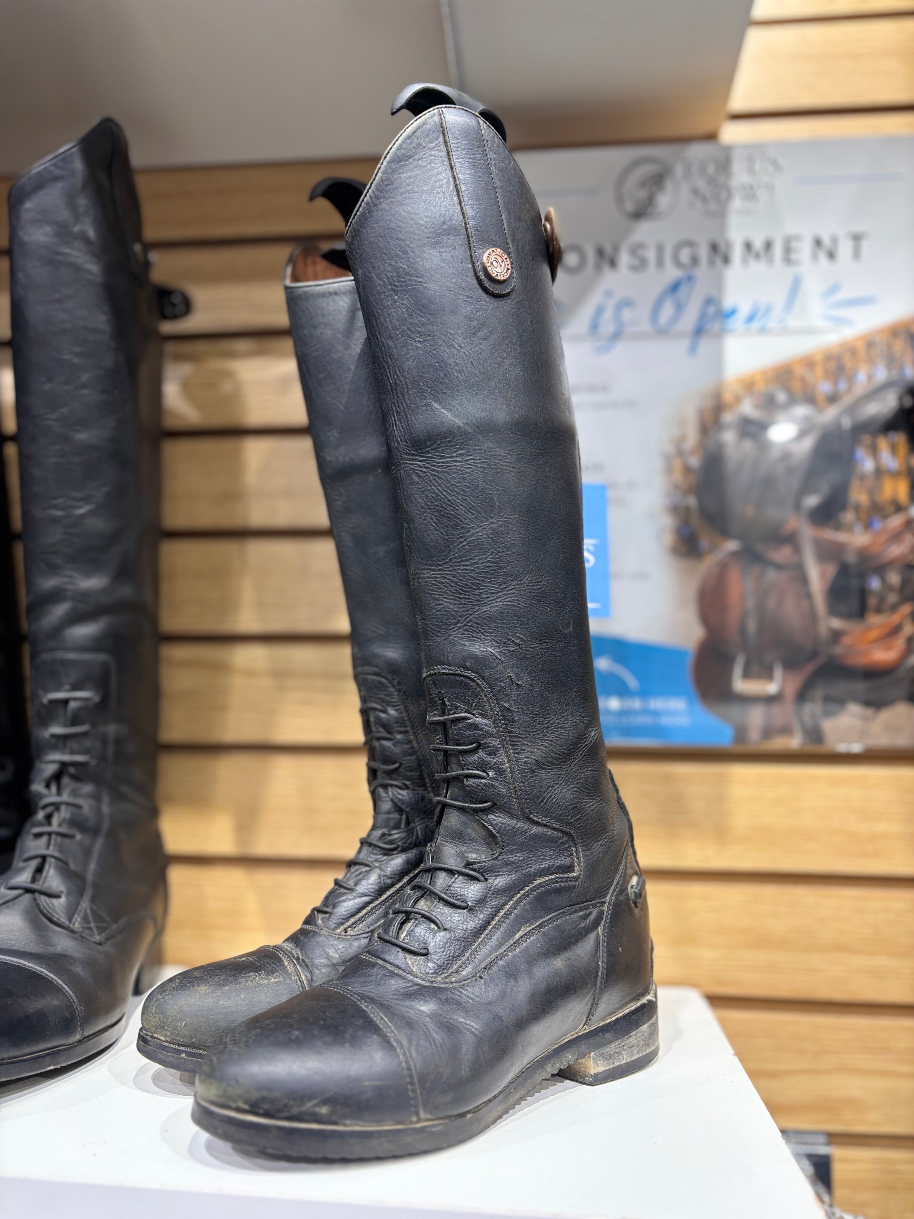 Used Childs 4-CRT Black Ovation Flex Sport Tall Boots