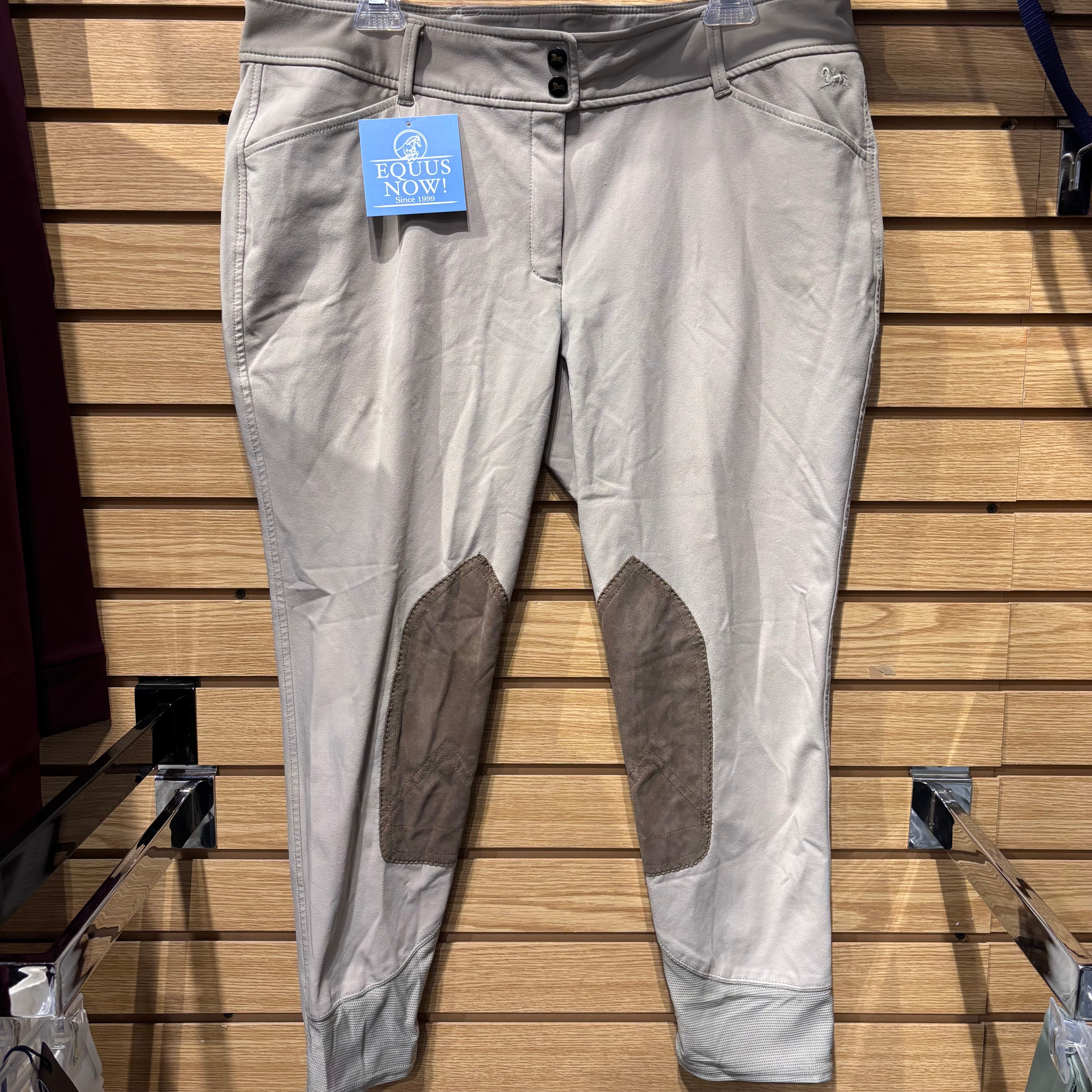 Used 38 Tan RJ Classics Knee Patch Breeches