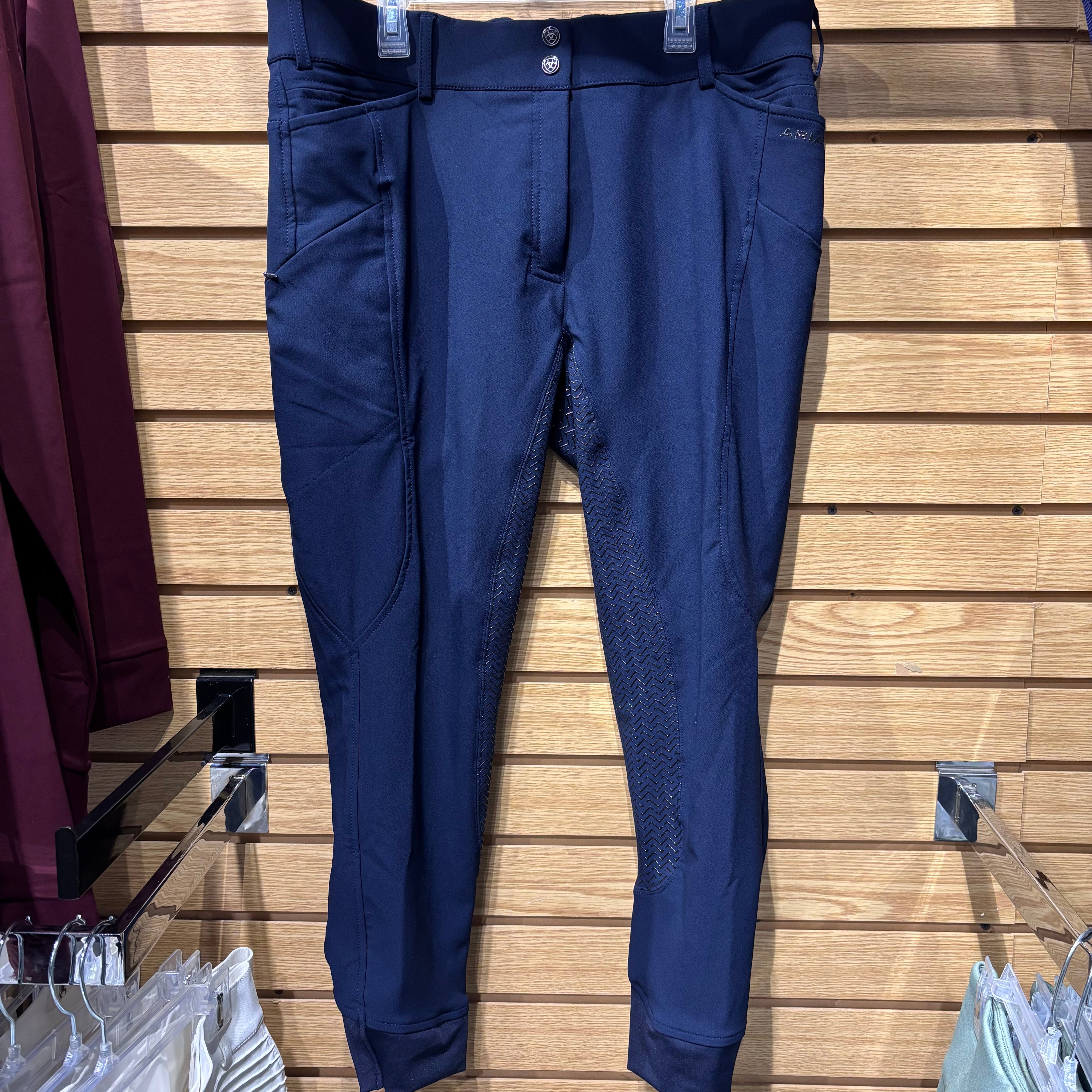 Used 36R Navy Ariat Pro Series Full Seat Breeches
