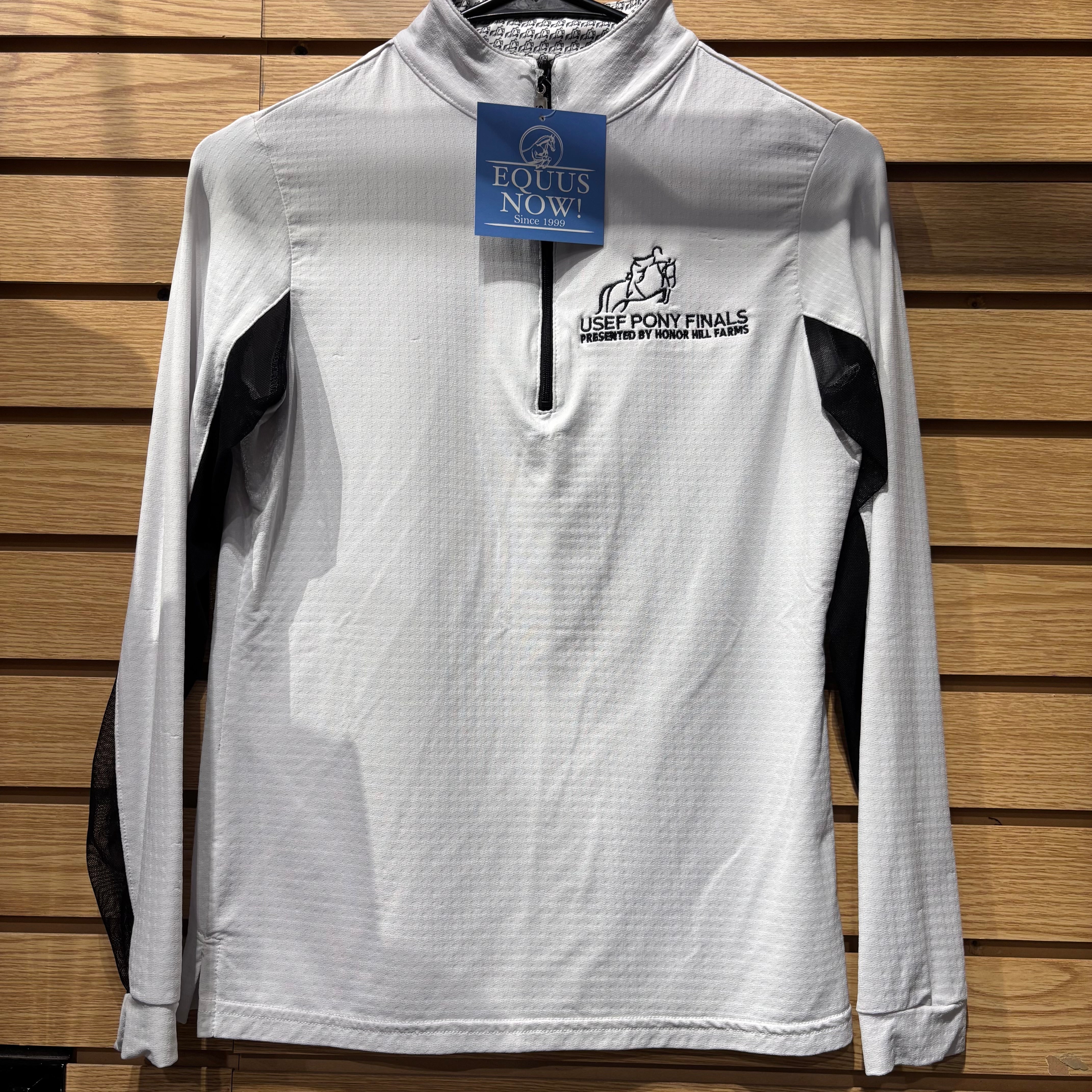 Used Small White EIS Pony Finals Sun Shirt