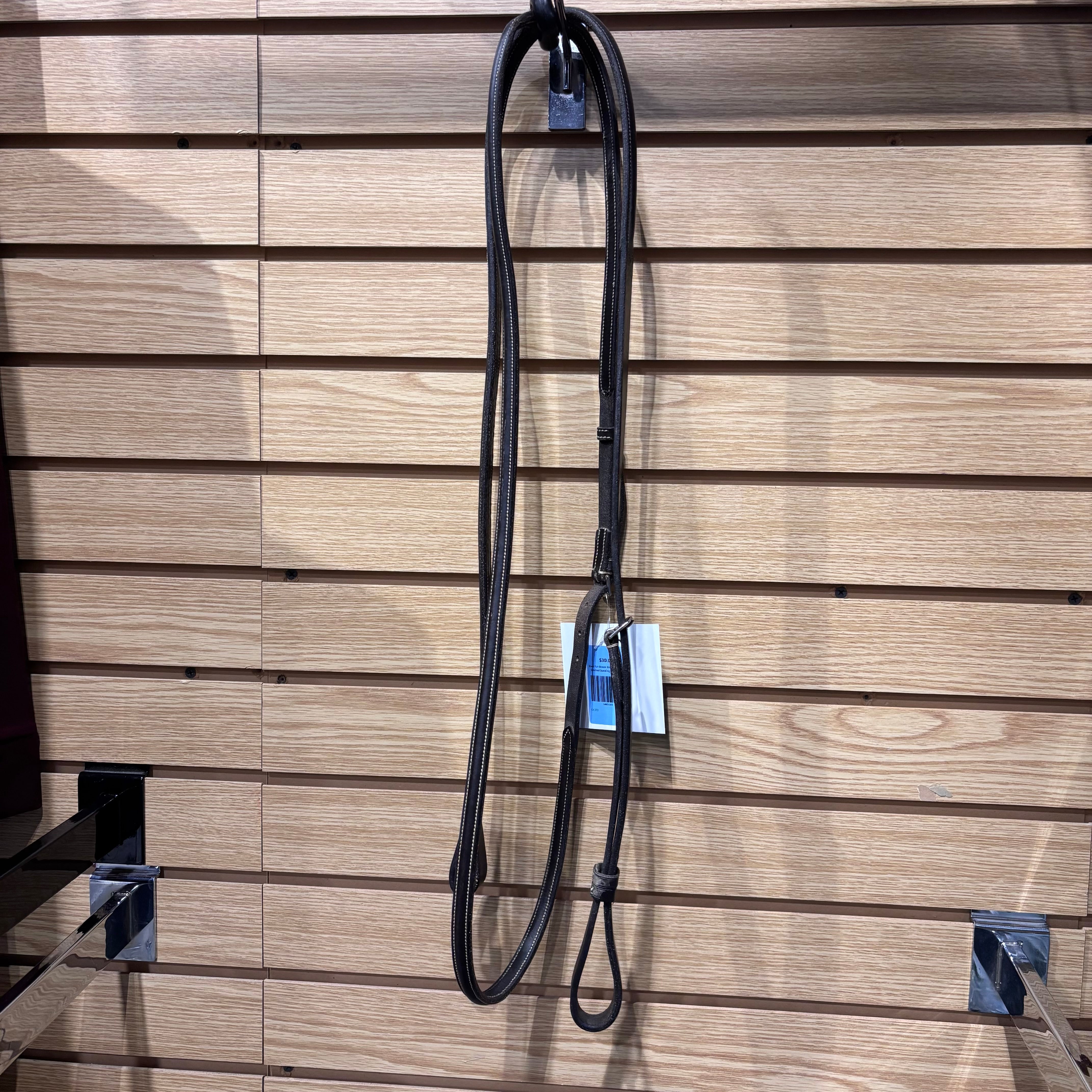 Used Full Brown Bridleway Fancy Stitched Standing Martingale