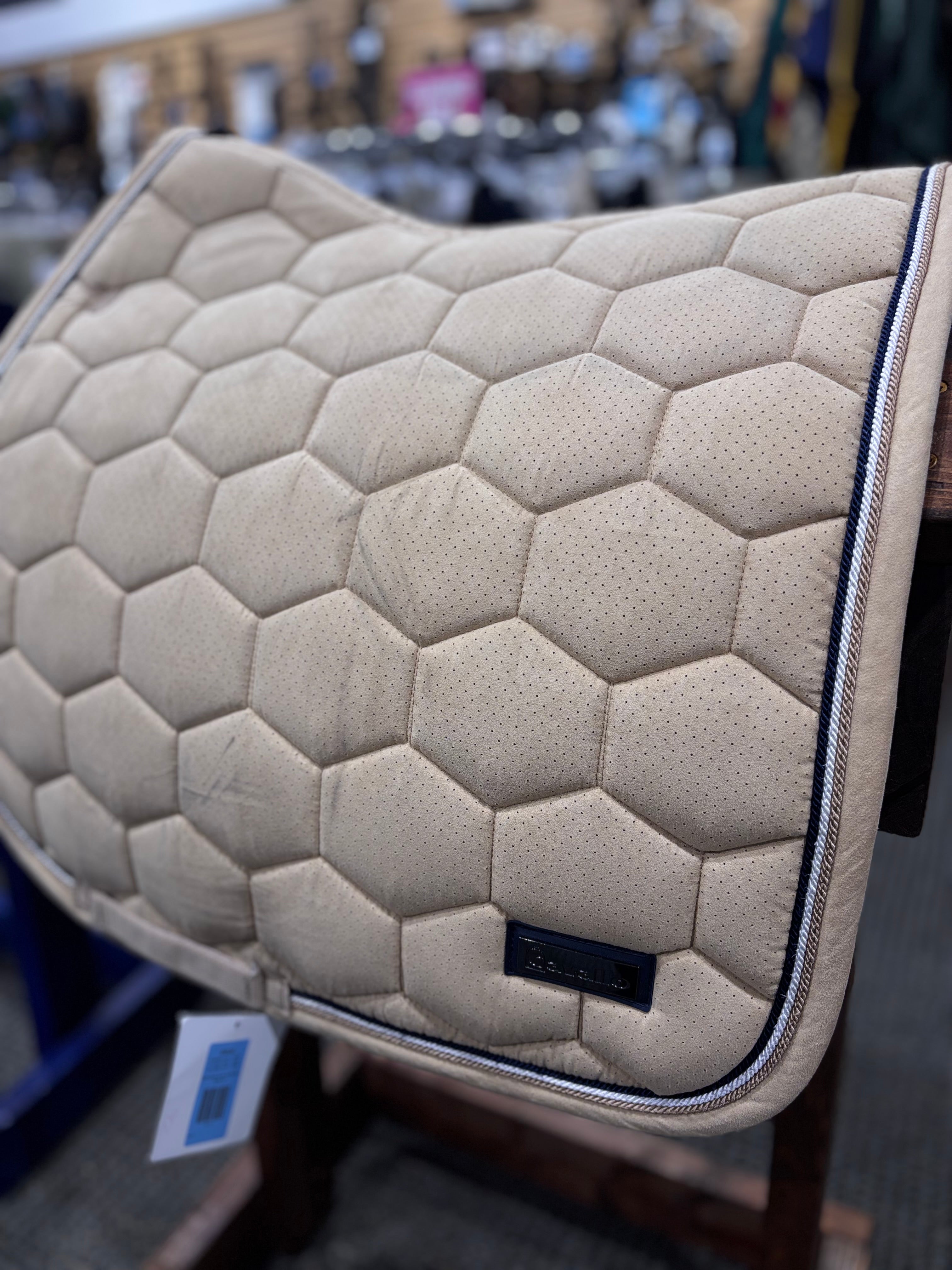 Used Cavallo Suede Tan Dressage Saddle Pad