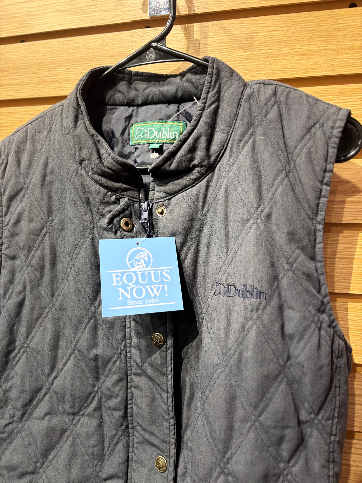 Used Medium Navy Dublin Quilted Vest