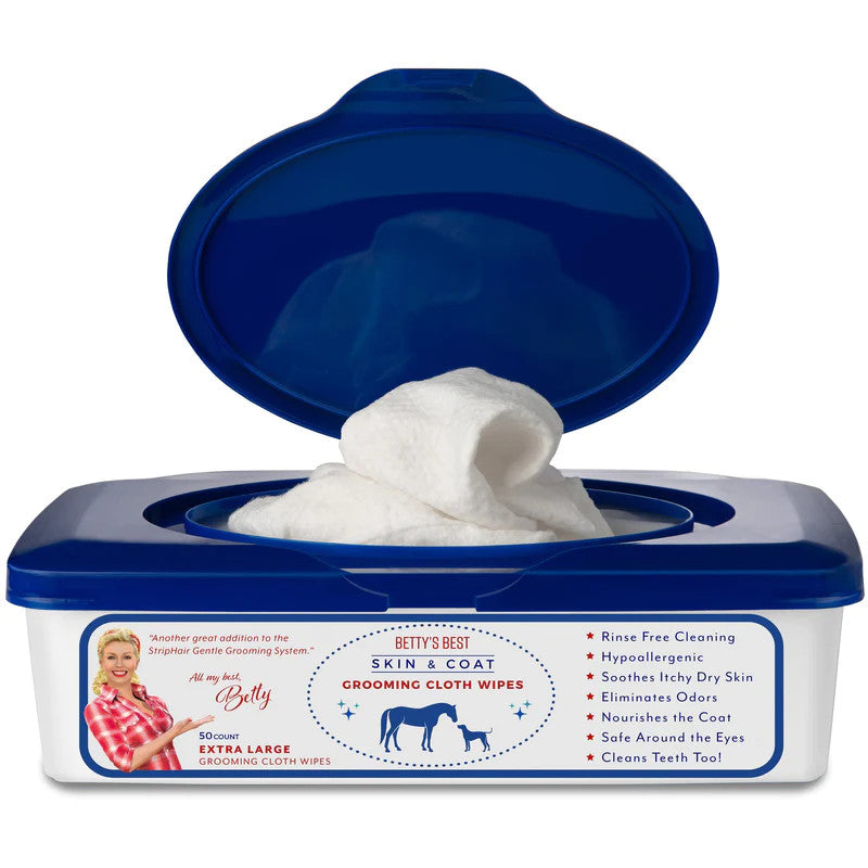 Betty's Best Skin & Coat Grooming Cloth Wipes - sku to order - 116937