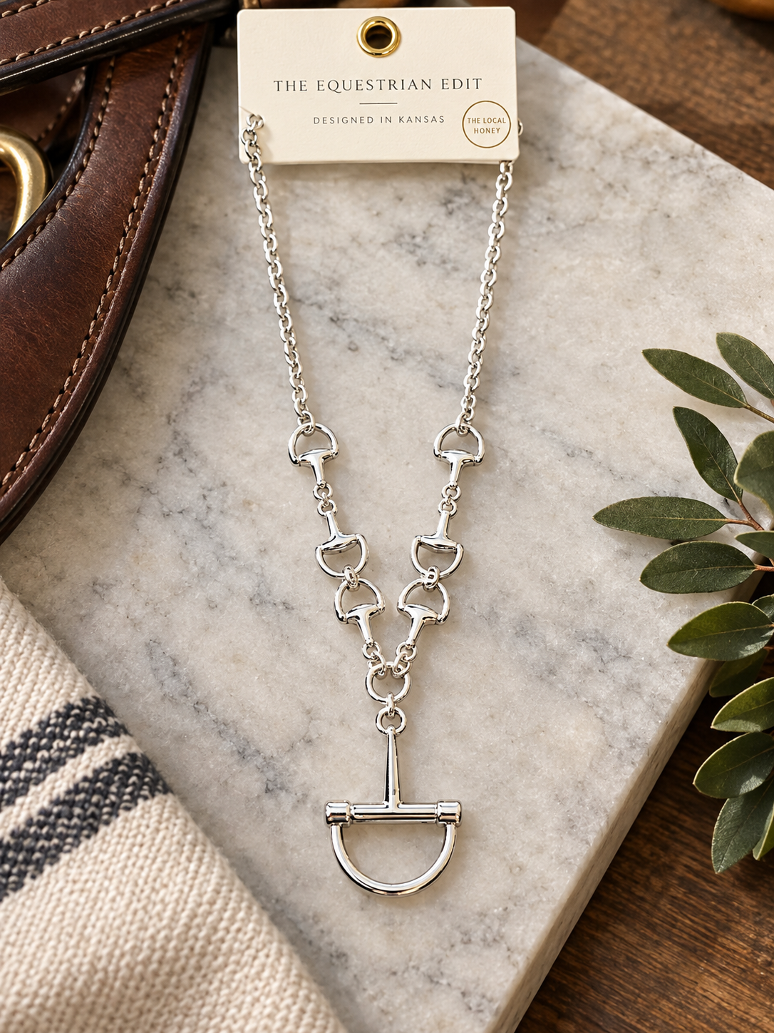 Bit by Bit – Horse Bit Pendant Chain Necklace