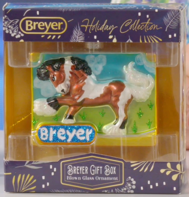Breyer Box Glass Ornament 2025