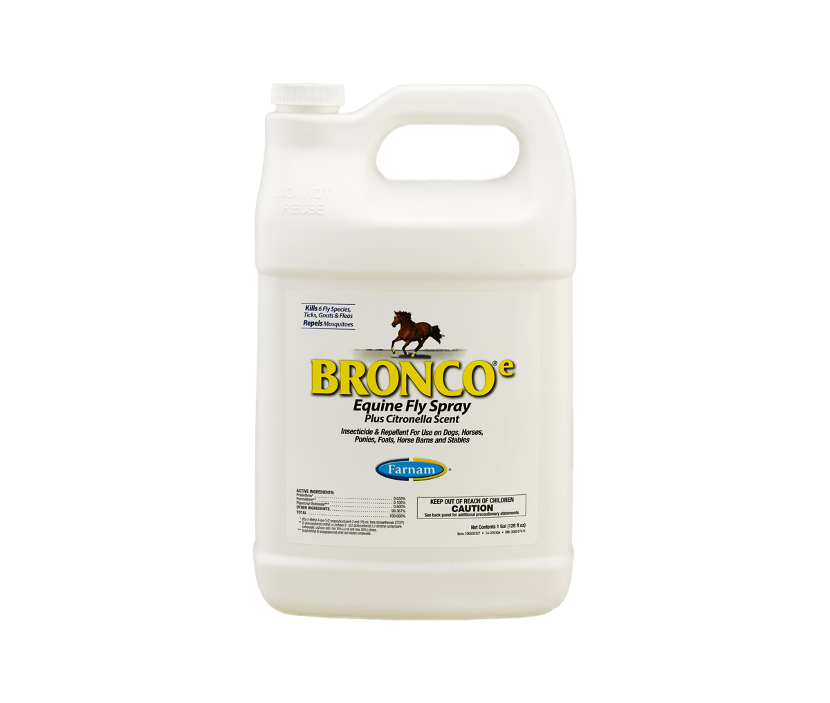 Bronco Equine Fly Spray Plus Citronella Scent - supporting