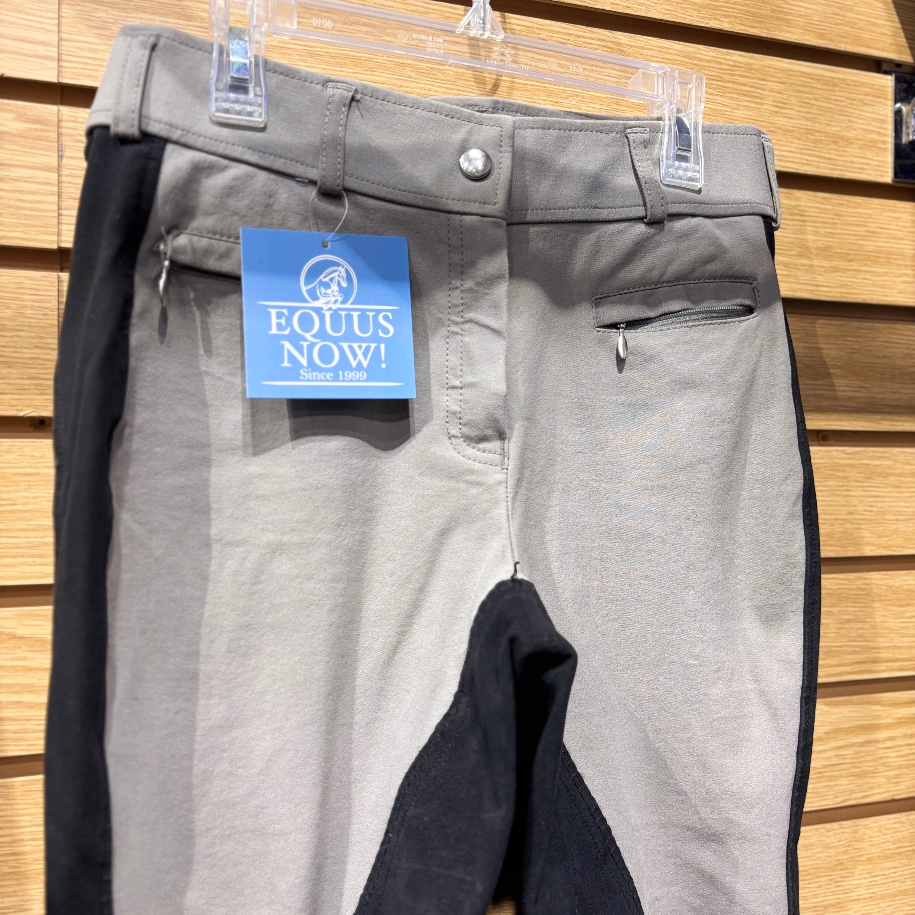 Used 30 Grey/Black Dover Full Seat Breeches