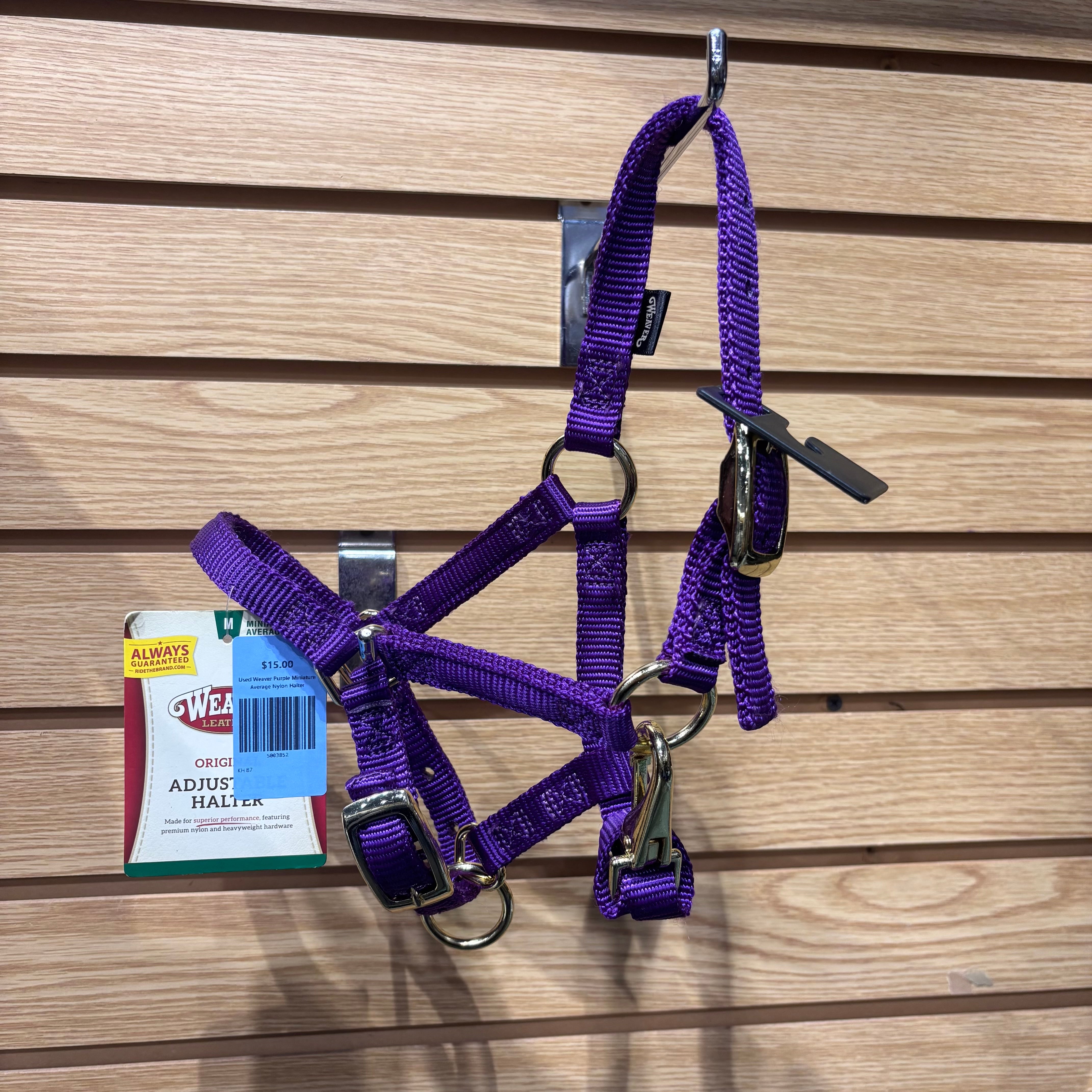 Used Weaver Purple Miniature Average Nylon Halter