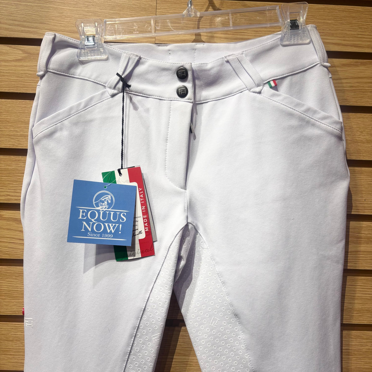Used FOR HORSES Winnie 30 White Full Seat Breeches