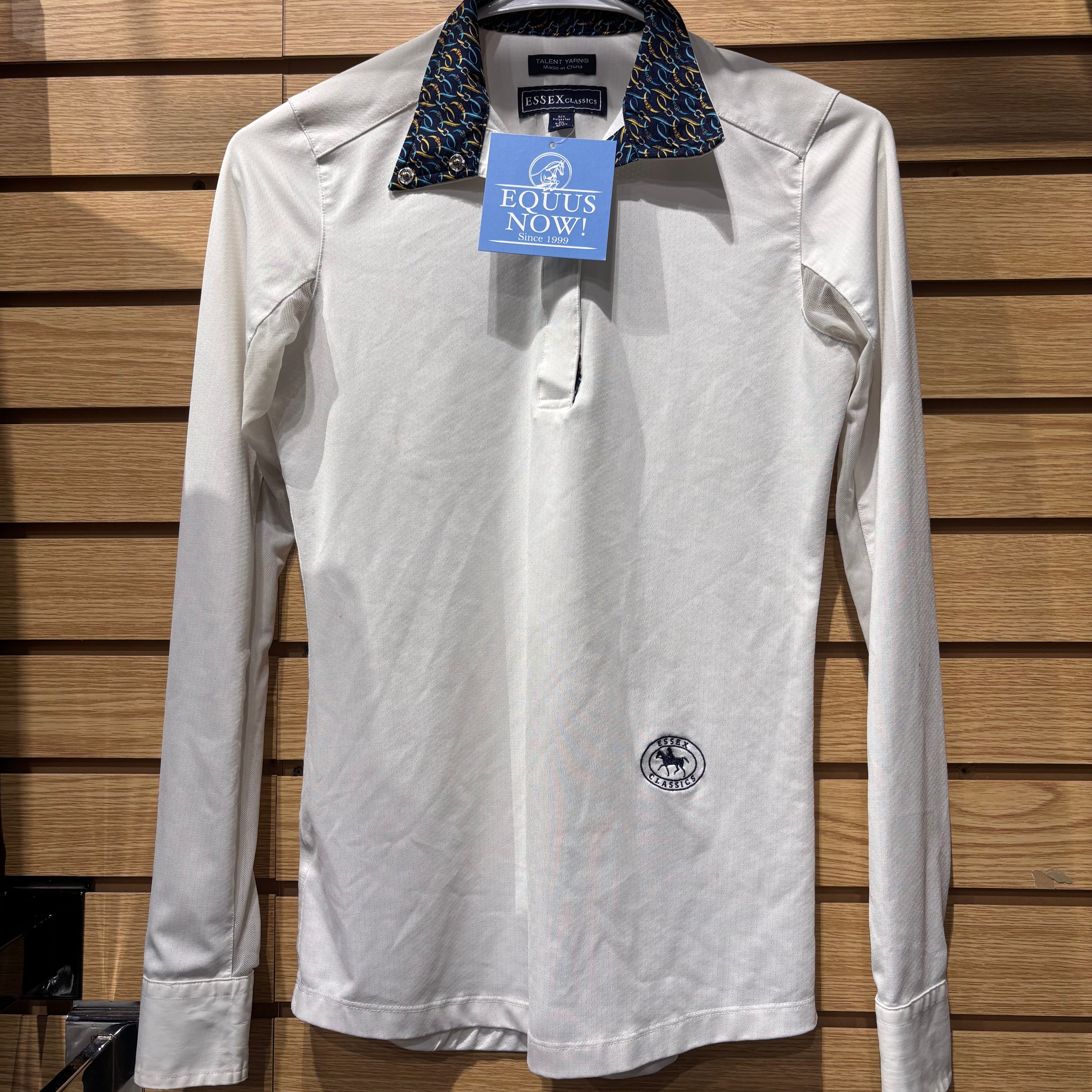 Used XS White Essex Classics Long Sleeve Show Shirt