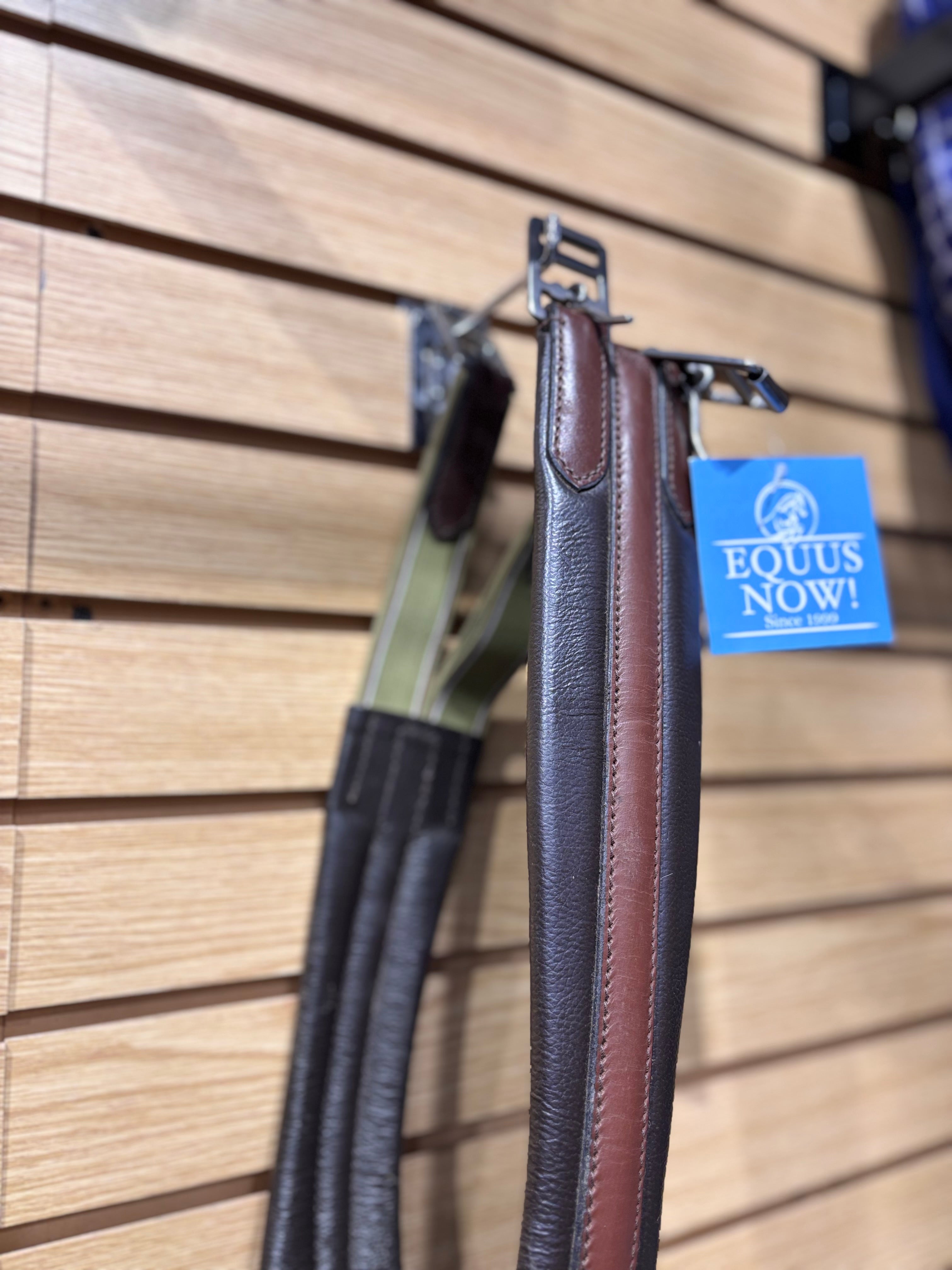 Used 40" Brown Leather Girth