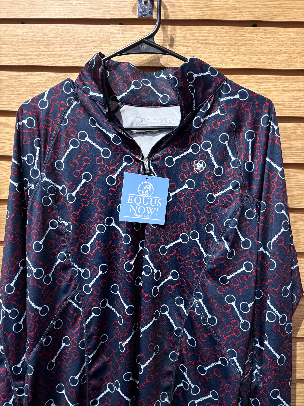 Used Large Navy/Bits AriatTek Long Sleeve Sun Shirt