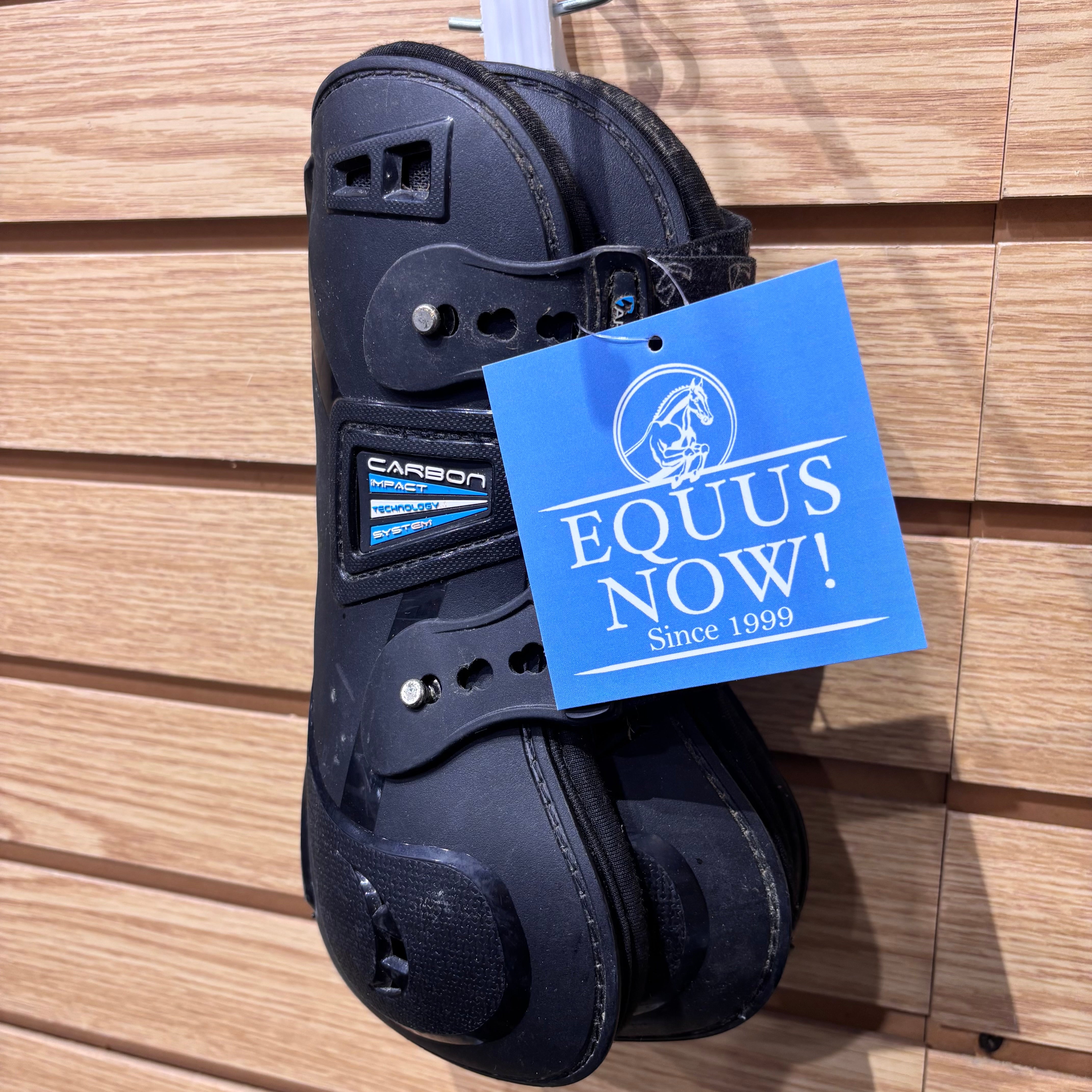 Used Full Black ARMA Carbon Impact Tendon Boots