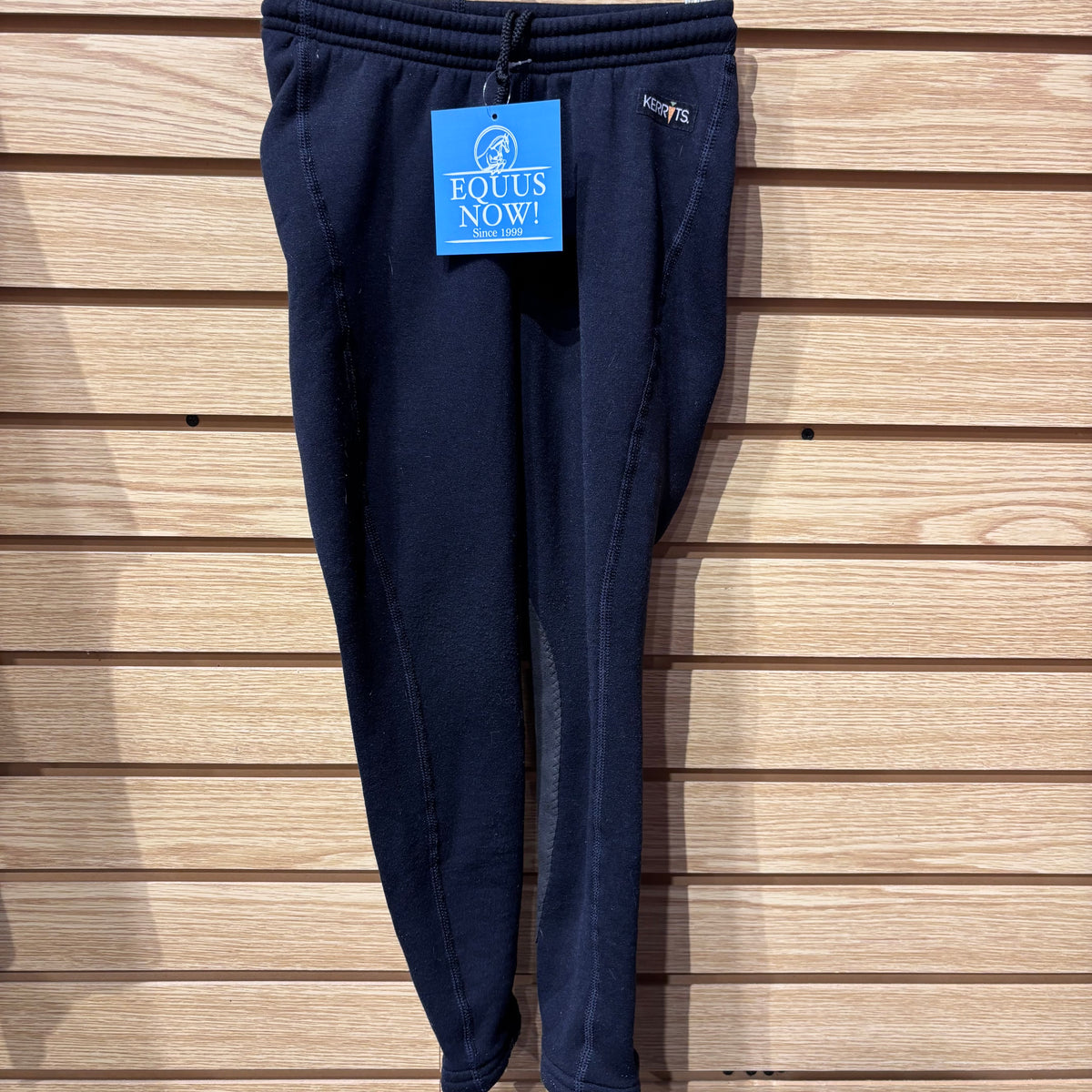 Used Youth Small Black Kerrits Fleece Winter Riding Tights