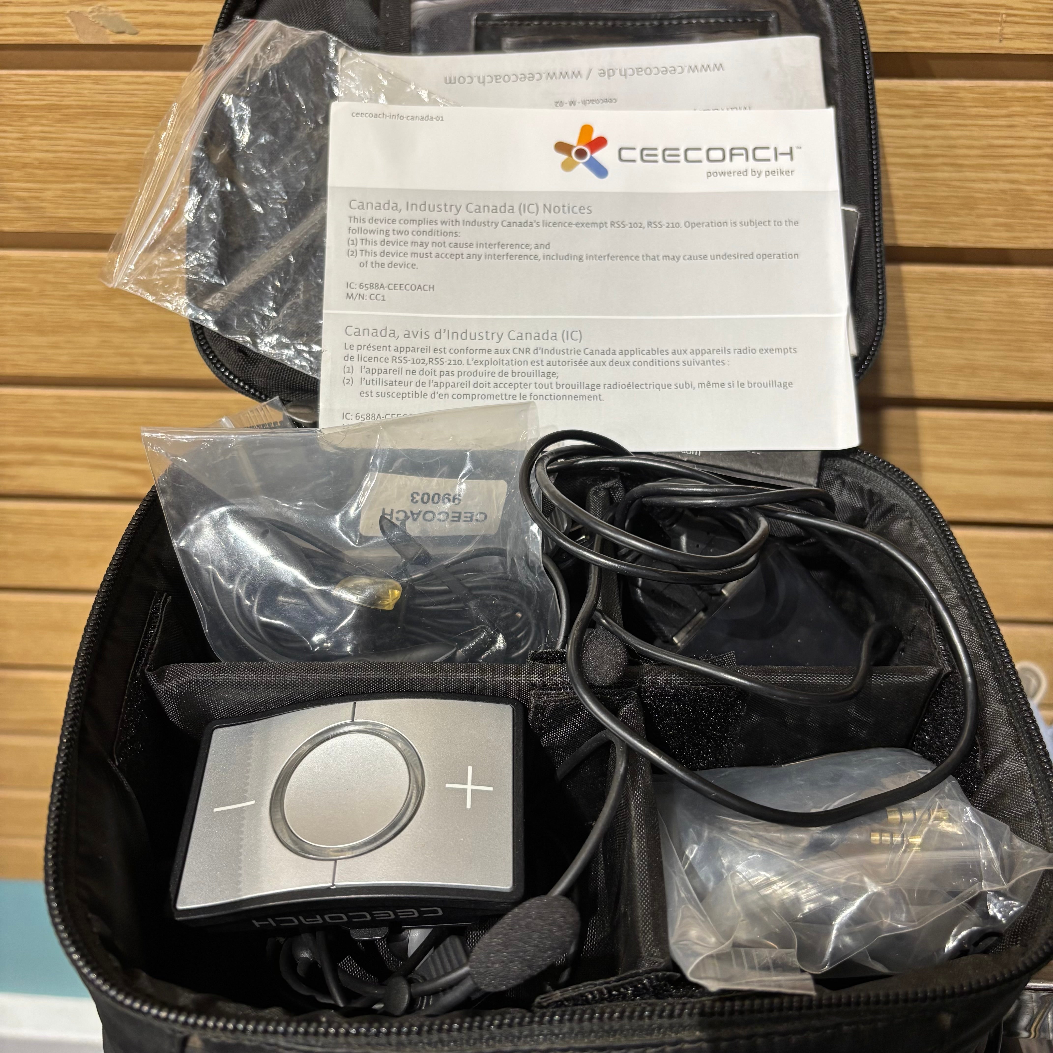 Used Cee Coach Headset *MISSING ONE TRANSMITTER*