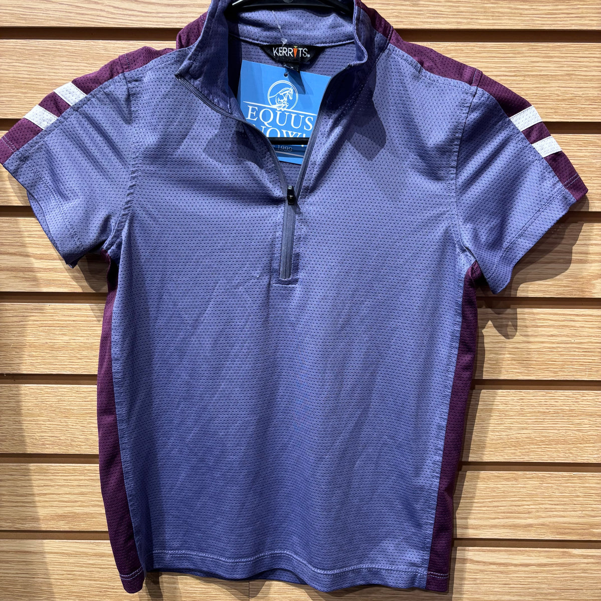 Used Youth Small Purple Kerrits Short Sleeve Shirt