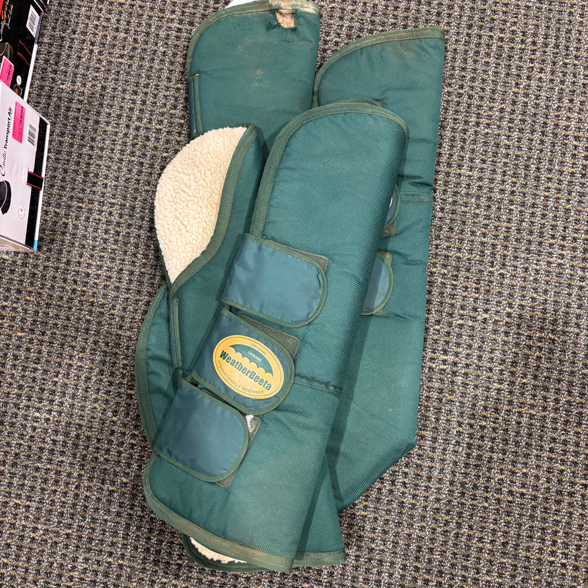 Used Weatherbeeta Fleece Lined Green Shipping Boots Horse