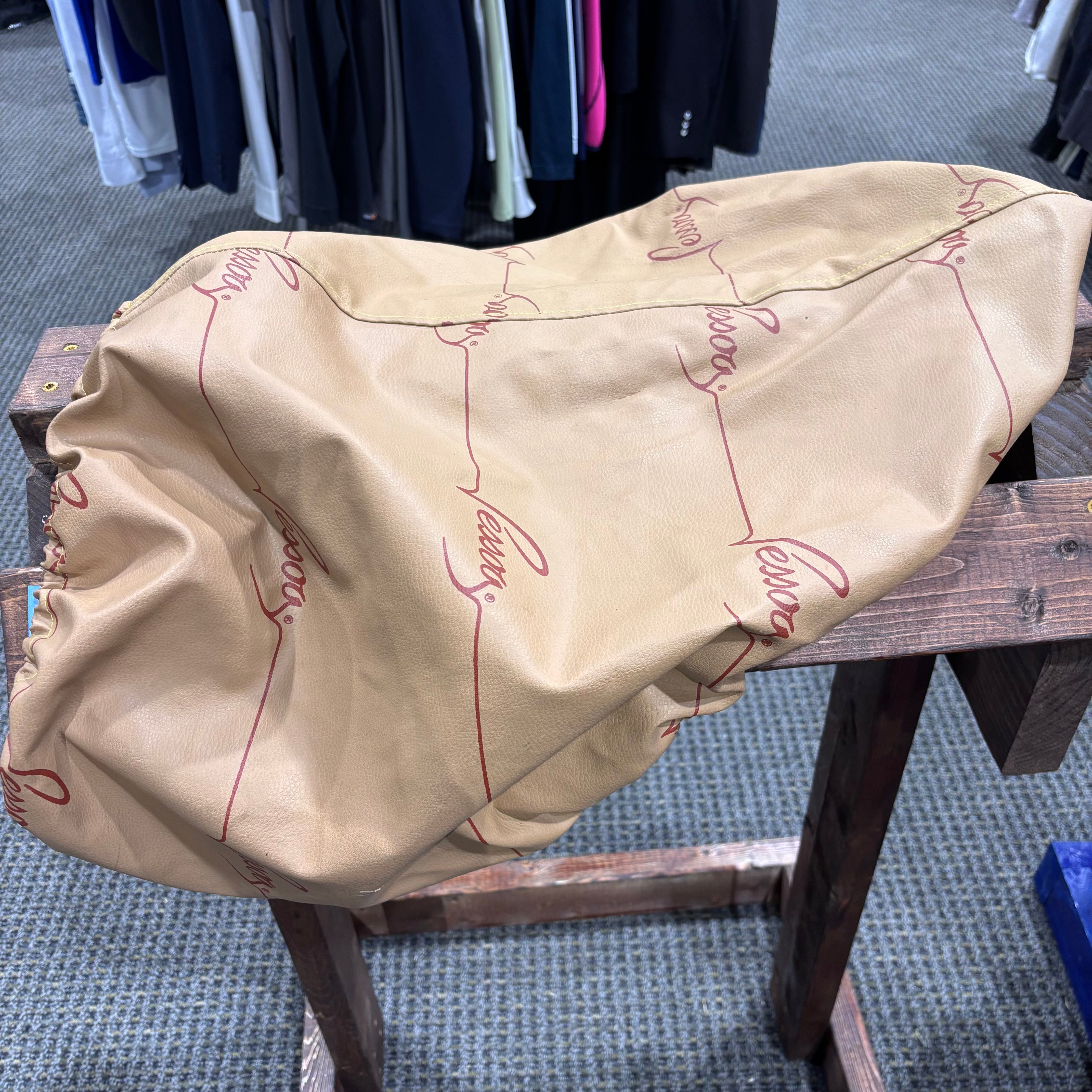 Used Brown Pessoa Leather Saddle Cover