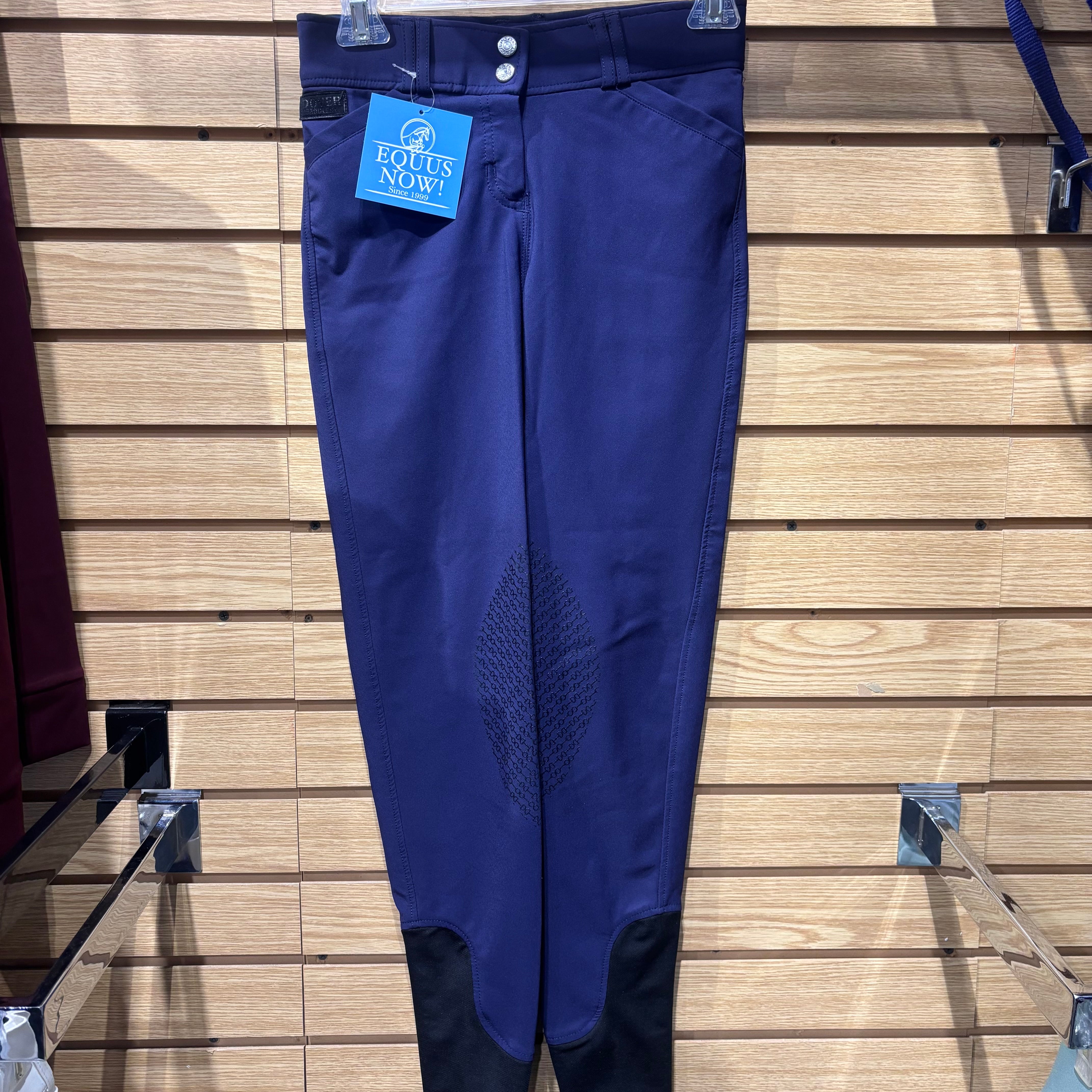 Used 26 Navy Dover Knee Patch Breeches