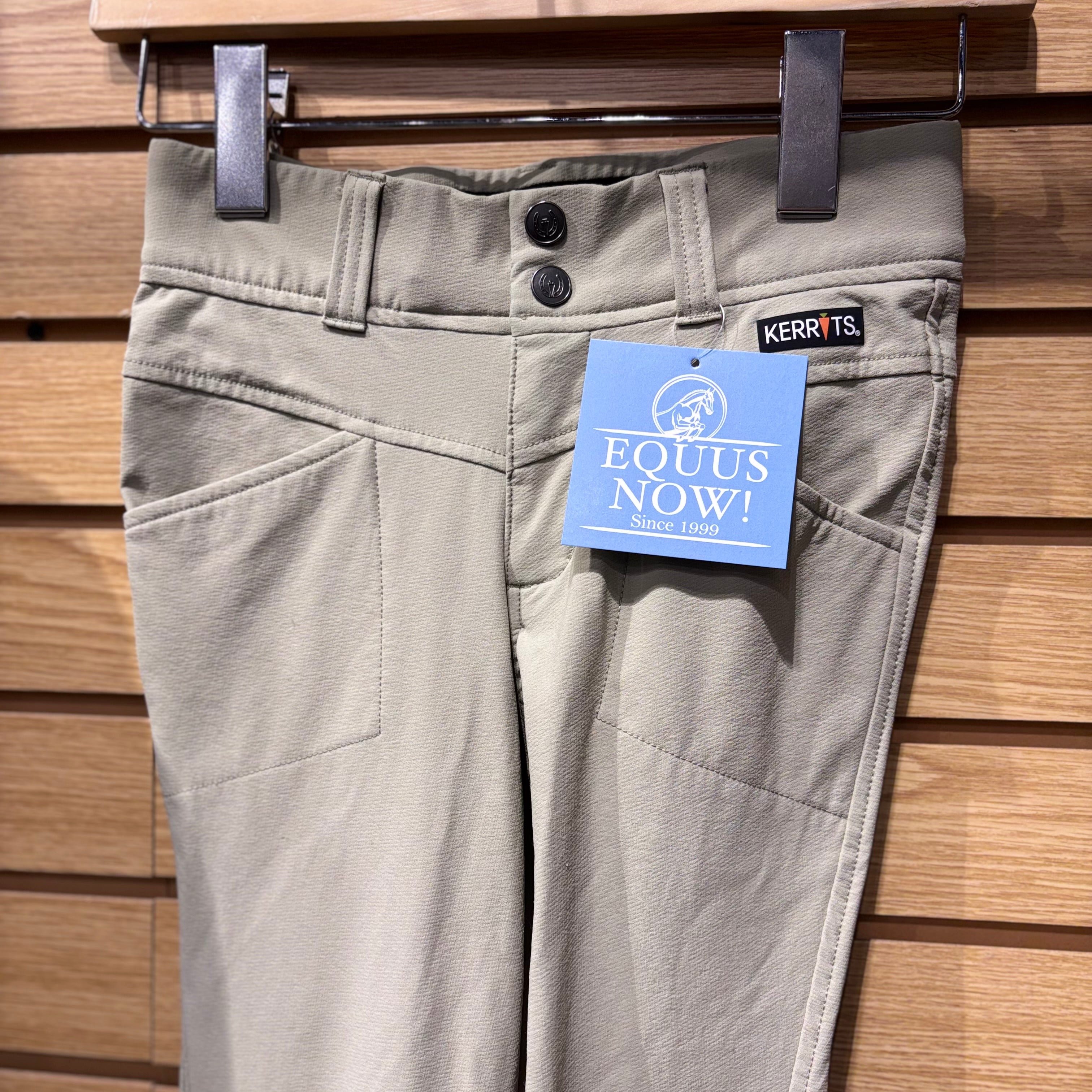 Used Large Kerrits Knee Patch Jods Tan