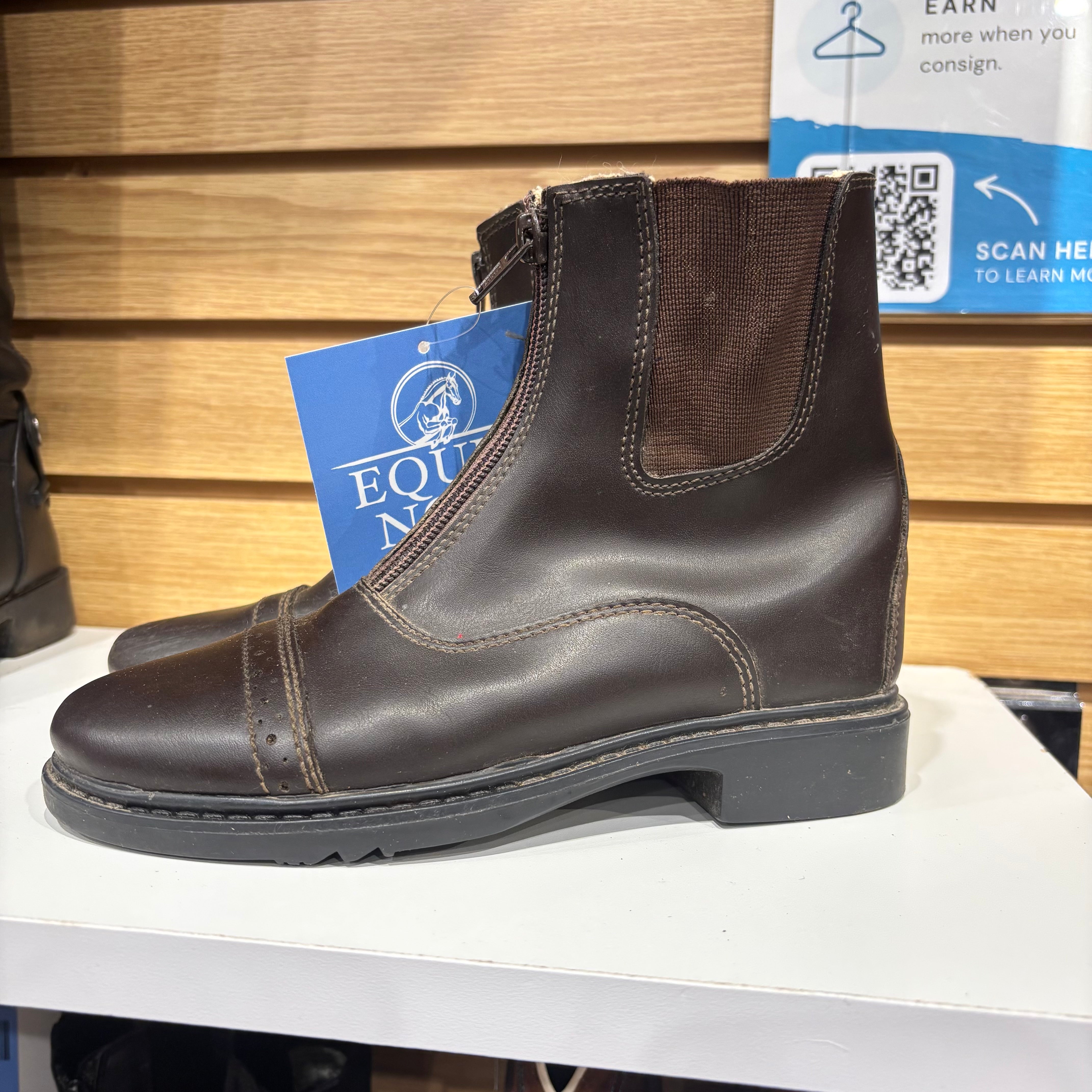 Used 3 Brown Tuffrider Paddock Boots
