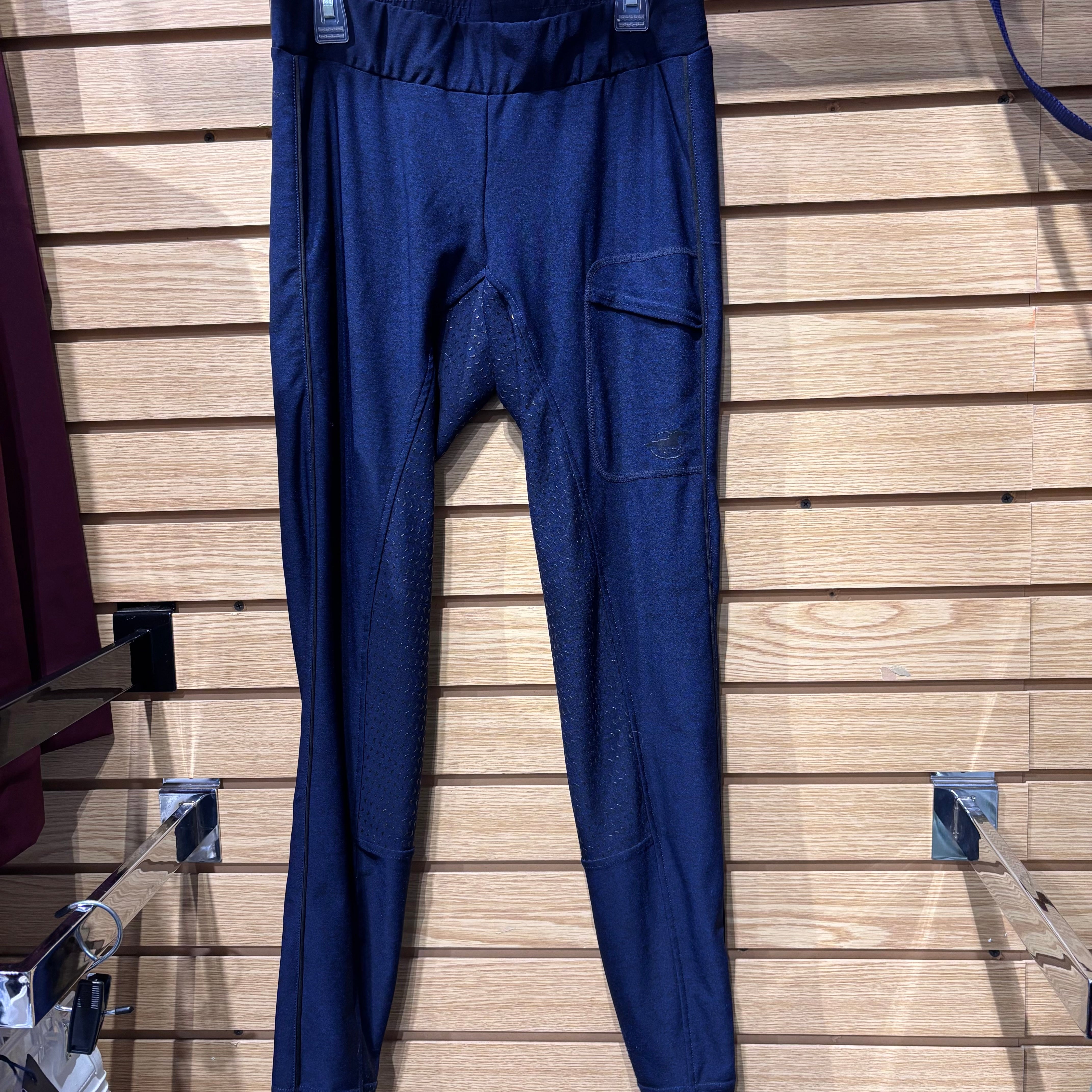 Used Small Navy Piper Silicone Full Seat Leggings
